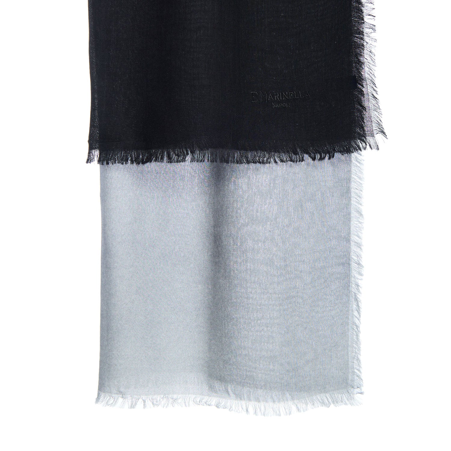 BLACK AND GREY CASHMERE PASHMINA - Image 2