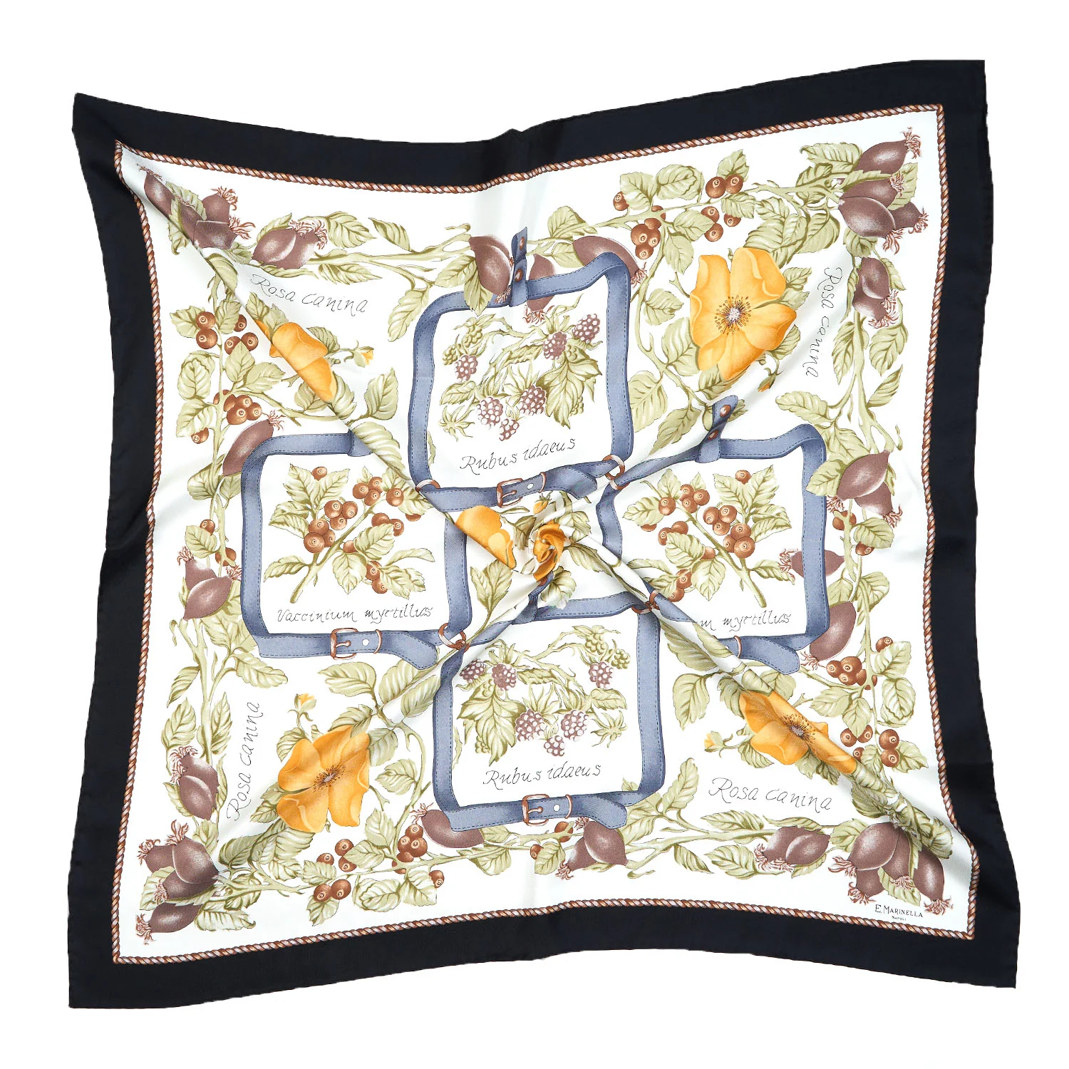 BLACK SILK SCARF 90 - Image 3