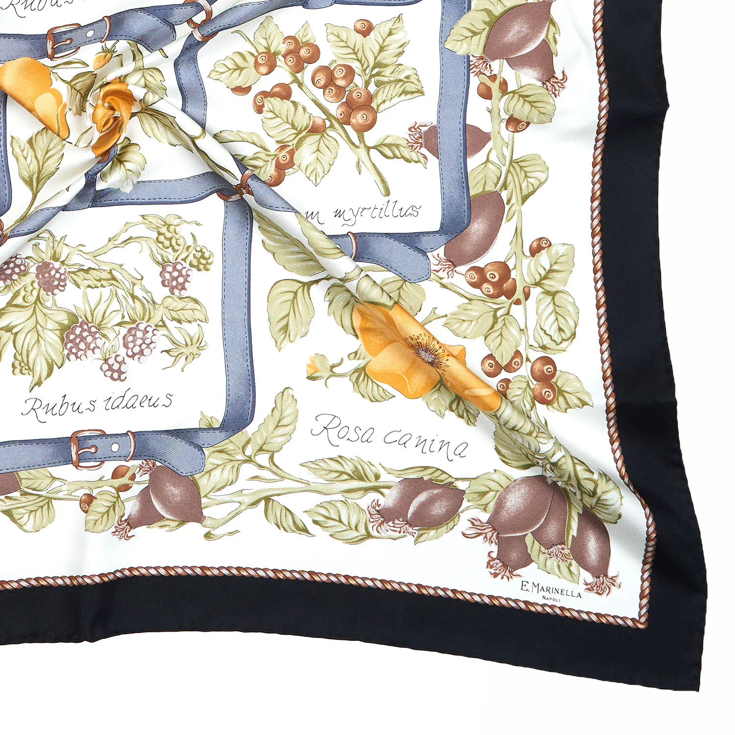 BLACK SILK SCARF 90 - Image 4