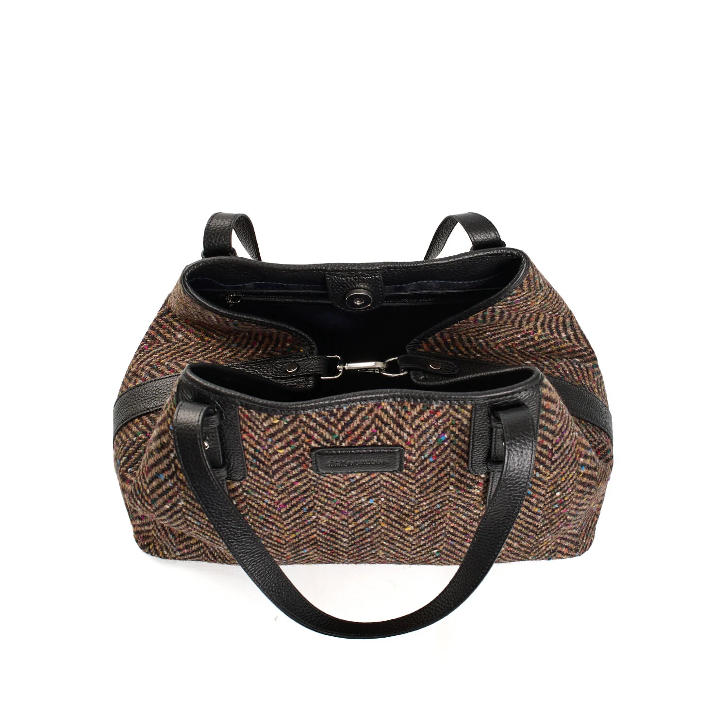 BROWN AND BLACK TOTE BAG - Image 6
