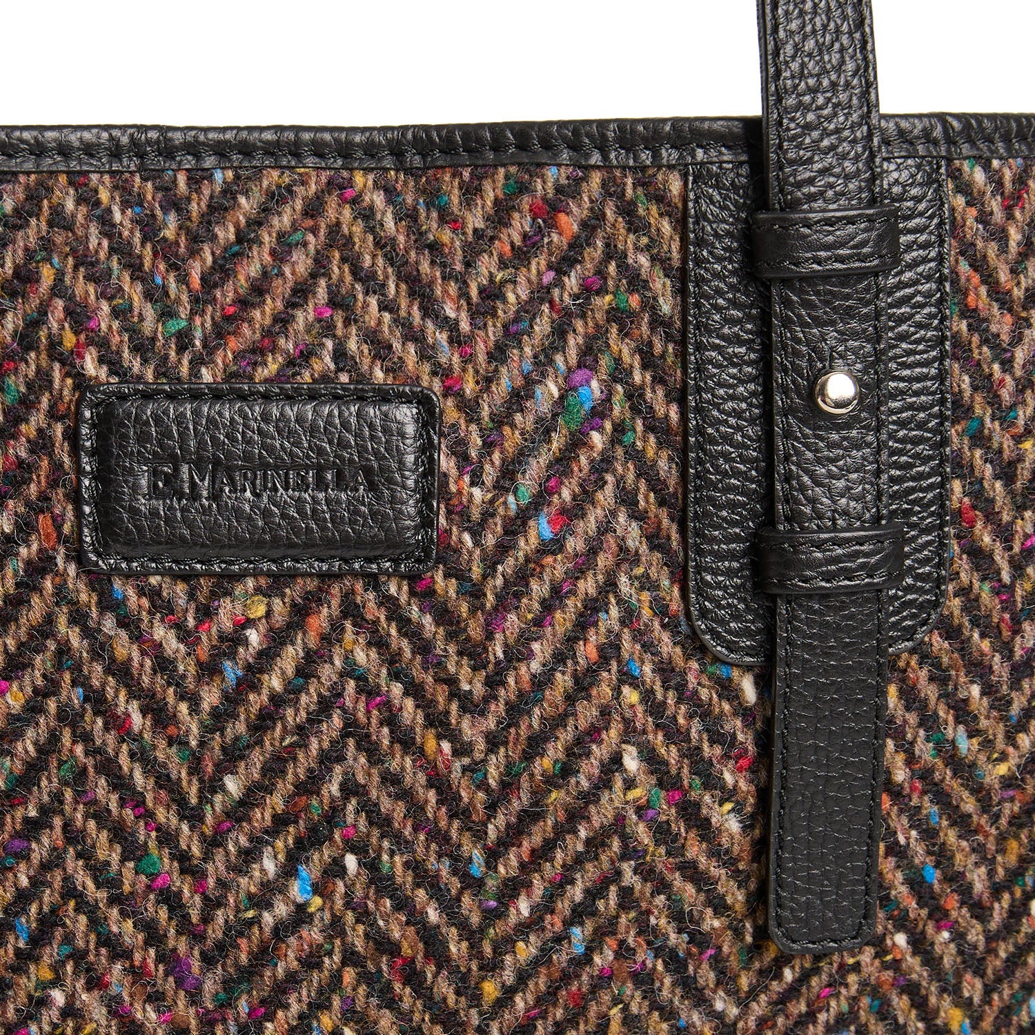BROWN AND BLACK TOTE BAG - Image 7