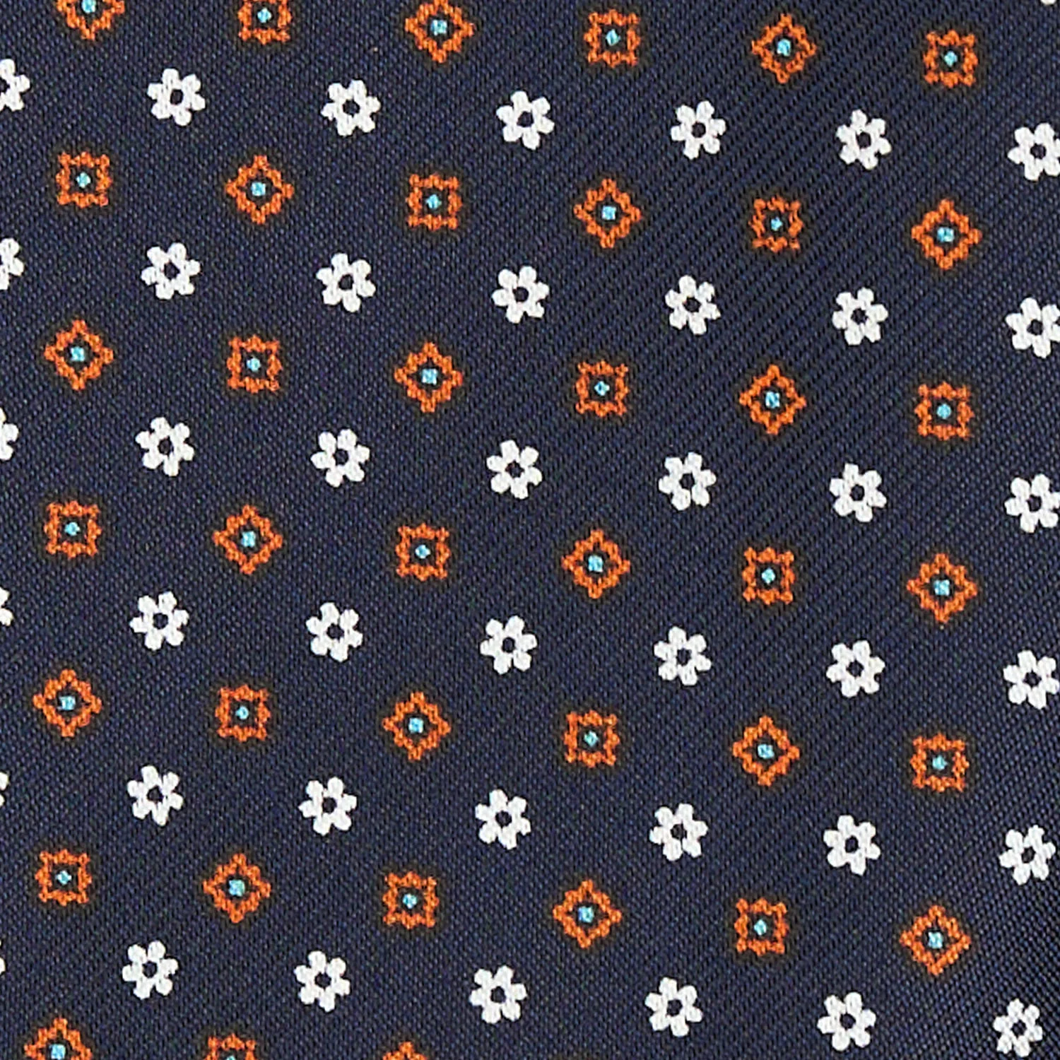 DARK BLUE SILK ASCOT TIE - Image 2