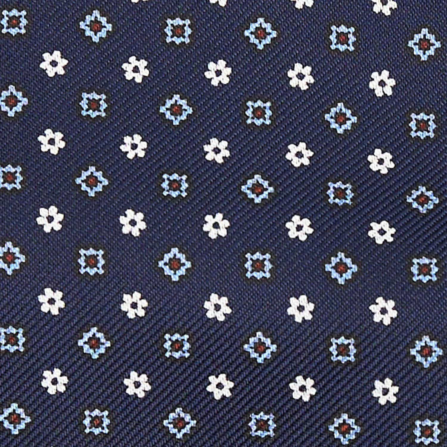 DARK BLUE SILK ASCOT TIE - Image 2