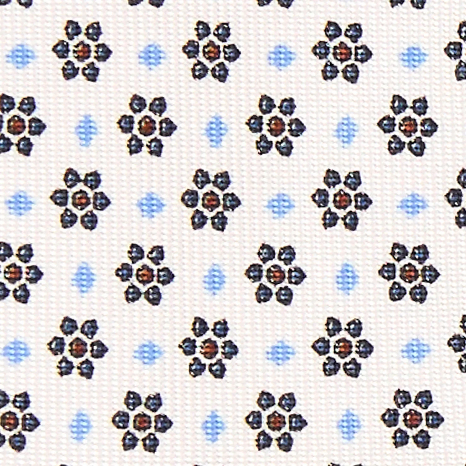 WHITE 5 FOLD SARTORIAL SILK TIE - Image 4