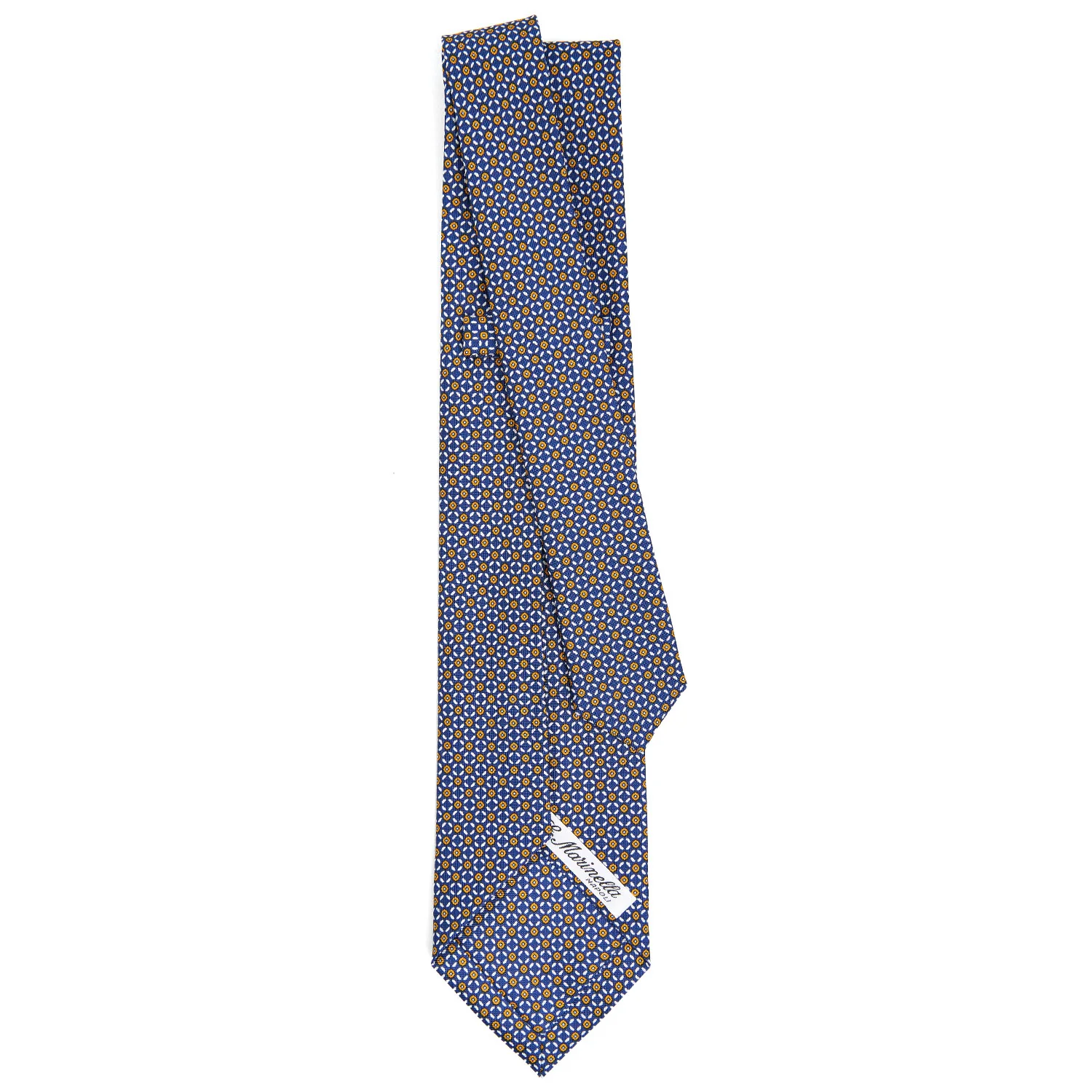BLUE 5 FOLD SARTORIAL SILK TIE - Image 3