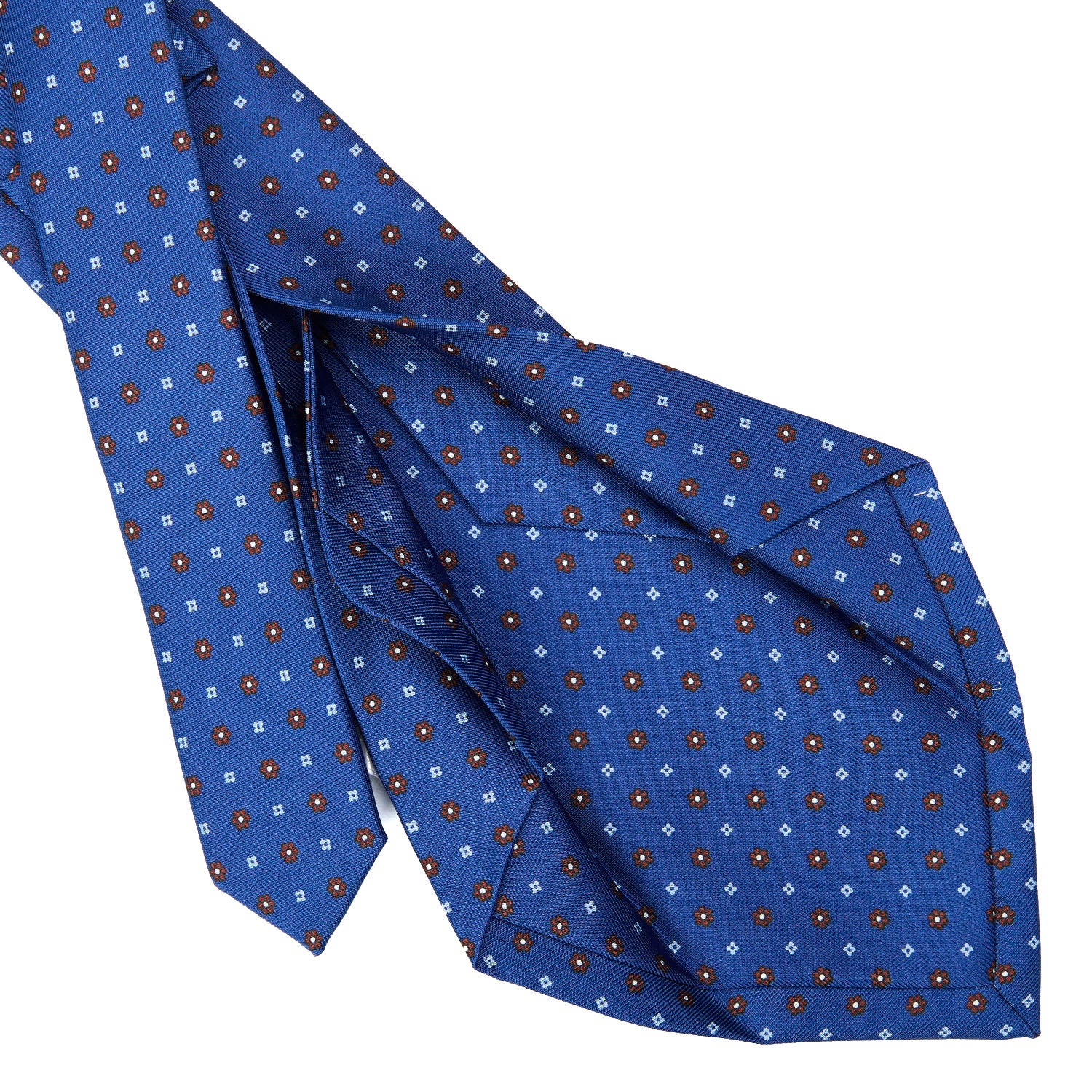 BLUE 5 FOLD SARTORIAL SILK TIE