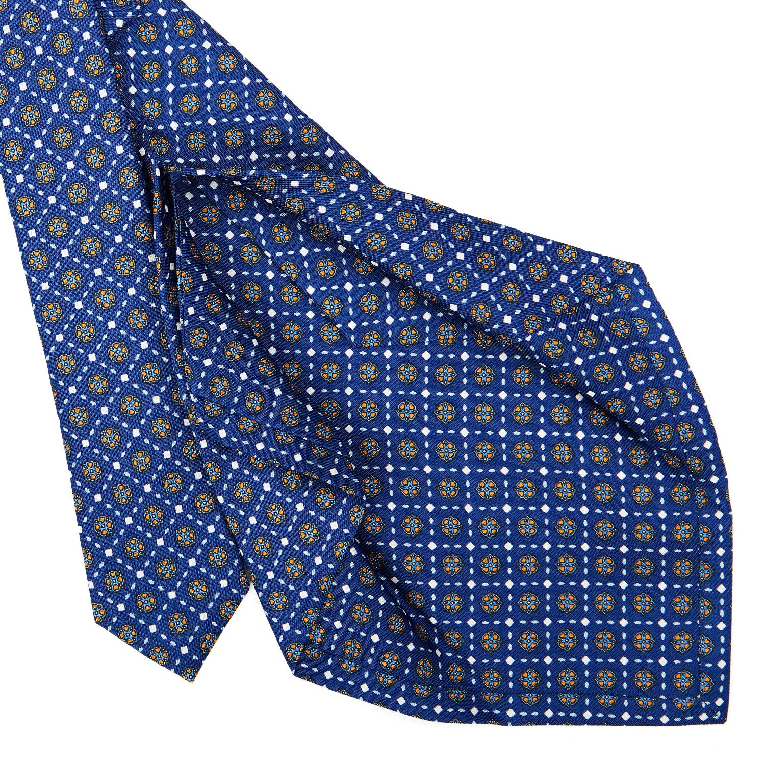 BLUE 5 FOLD SARTORIAL SILK TIE