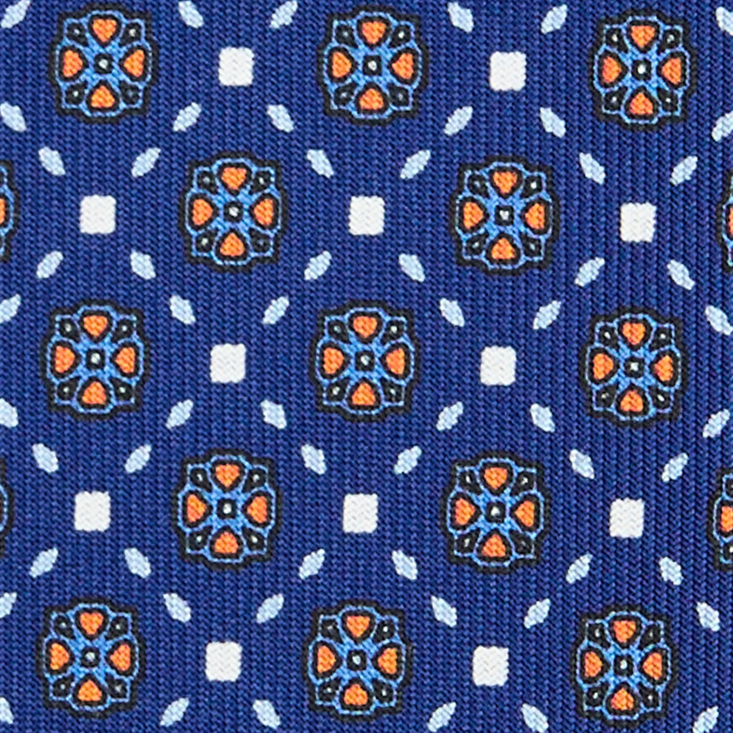 BLUE 5 FOLD SARTORIAL SILK TIE - Image 4