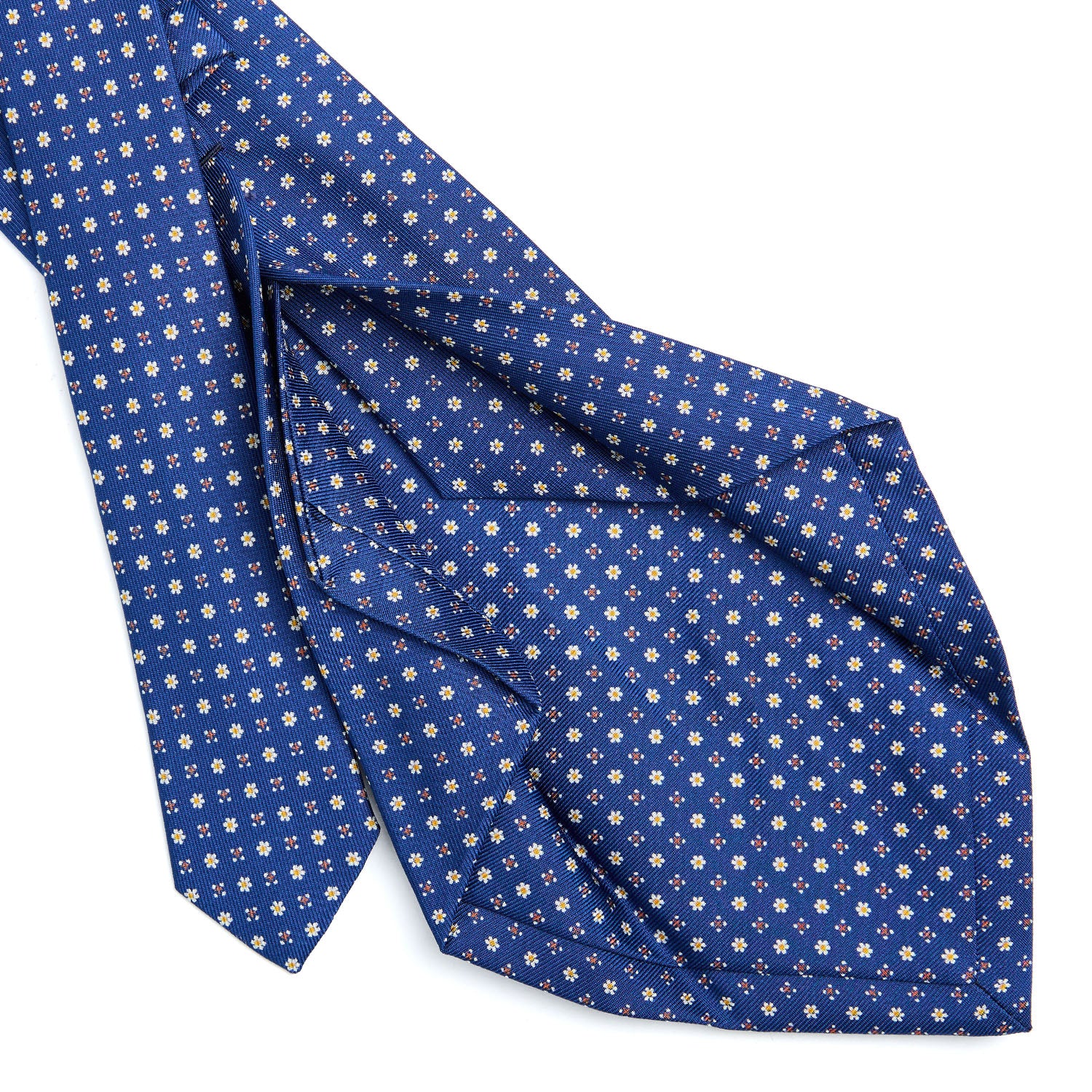 BLUE 5 FOLD SARTORIAL SILK TIE