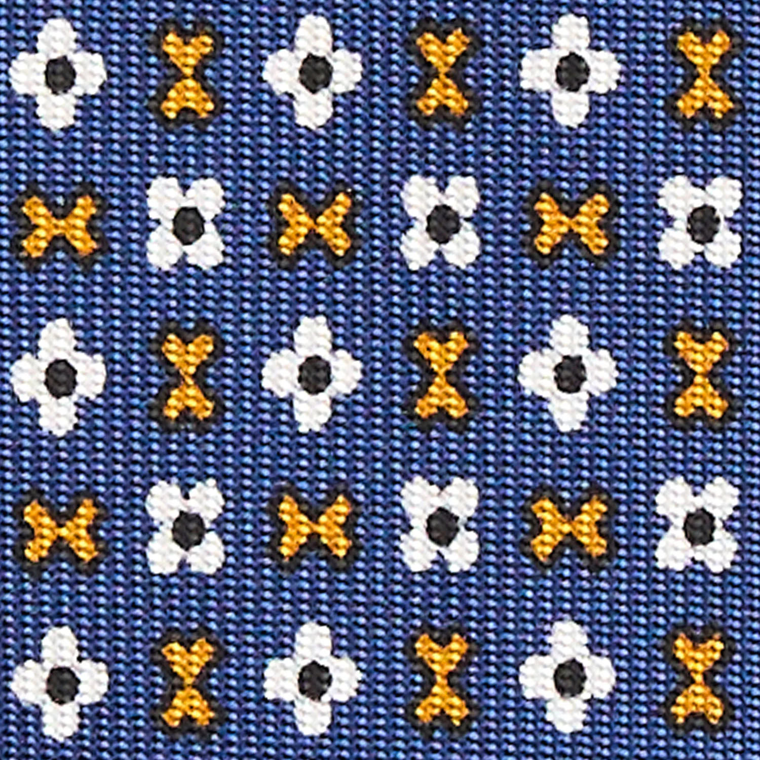BLUE 5 FOLD SARTORIAL SILK TIE - Image 4