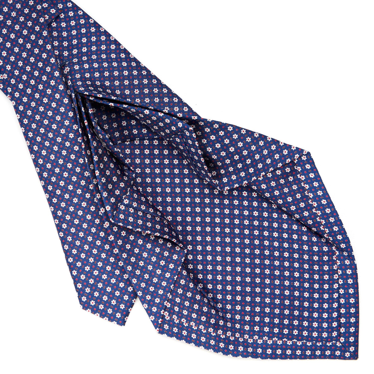 BLUE 7 FOLD SARTORIAL SILK TIE