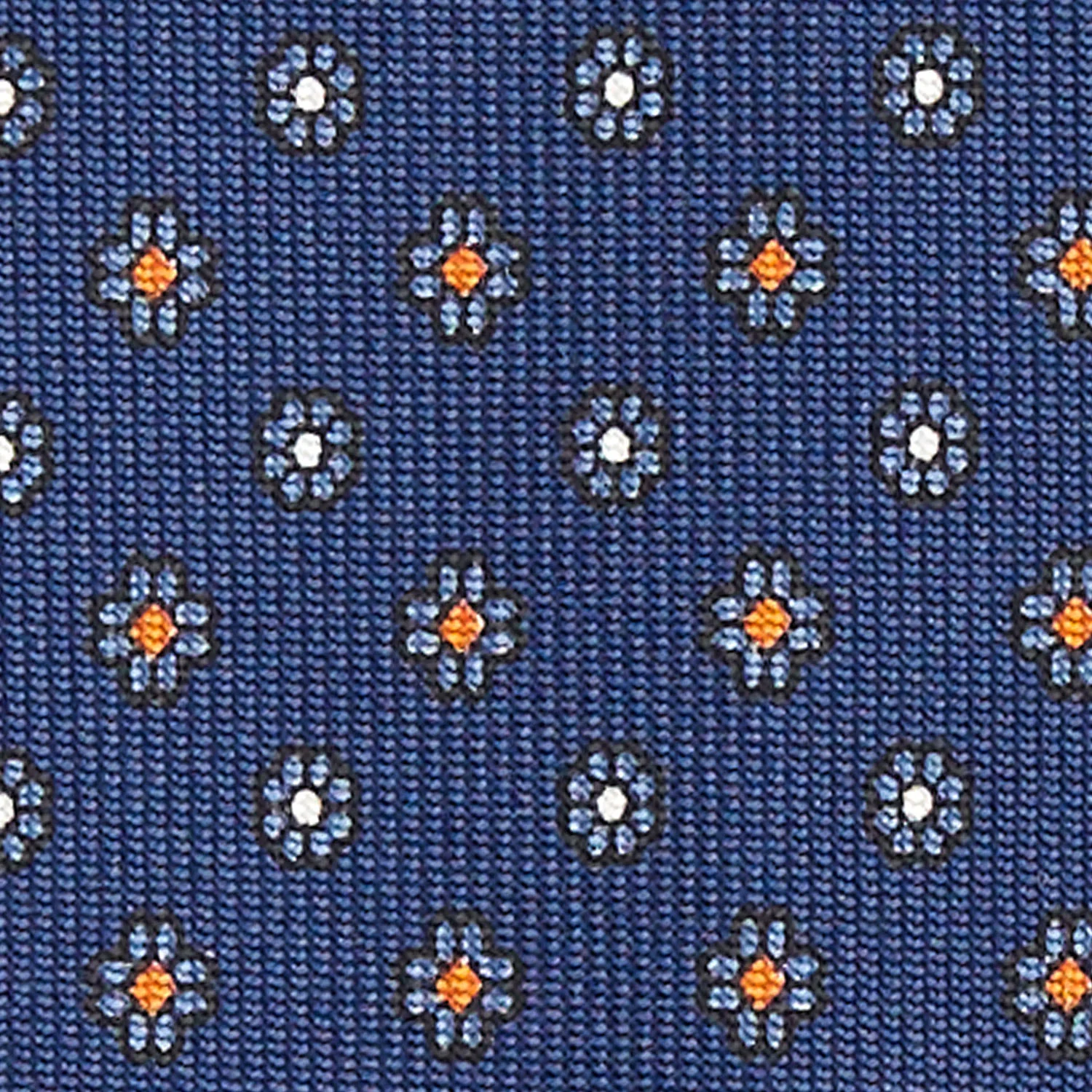 BLUE 7 FOLD SARTORIAL SILK TIE - Image 4