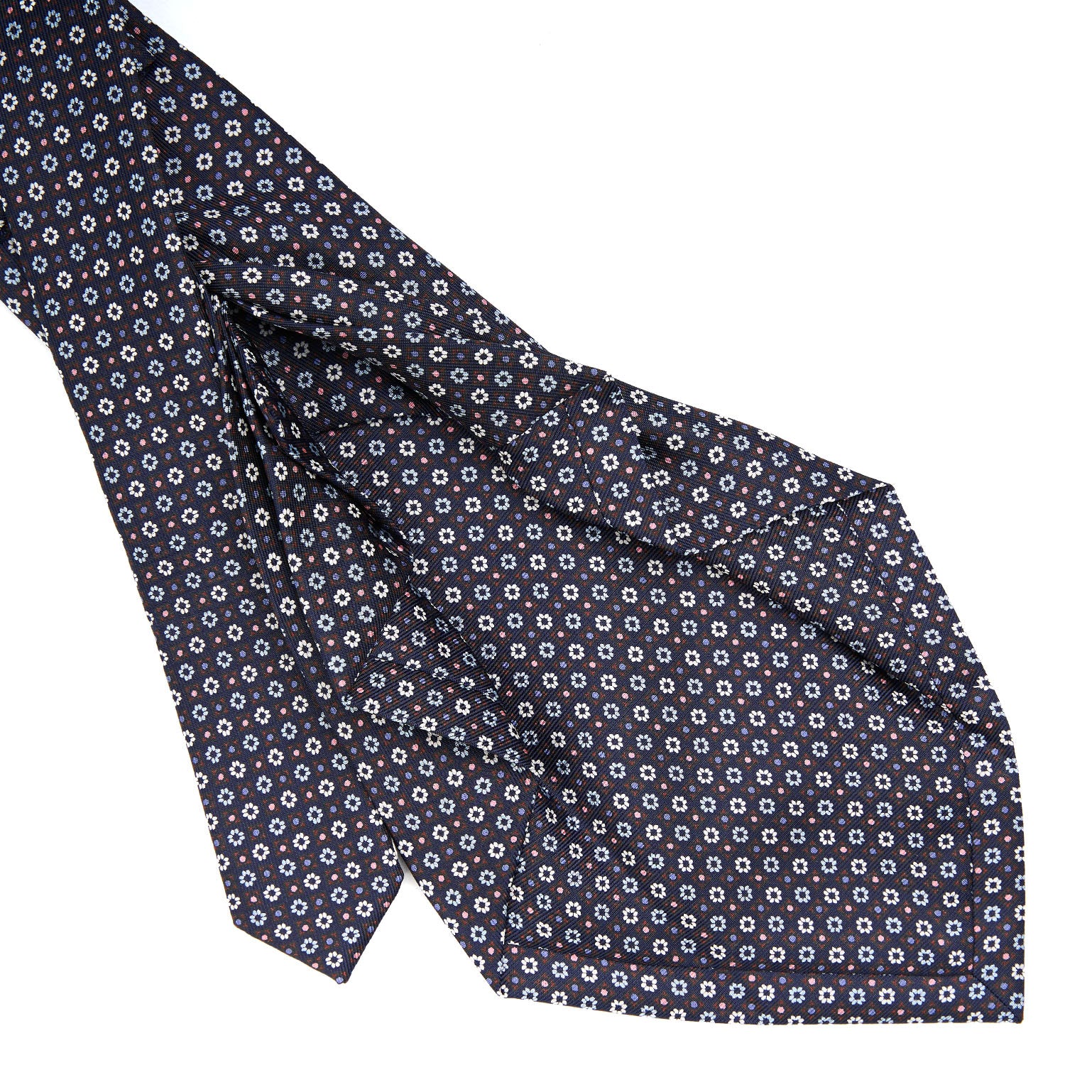 BLUE 7 FOLD SARTORIAL SILK TIE