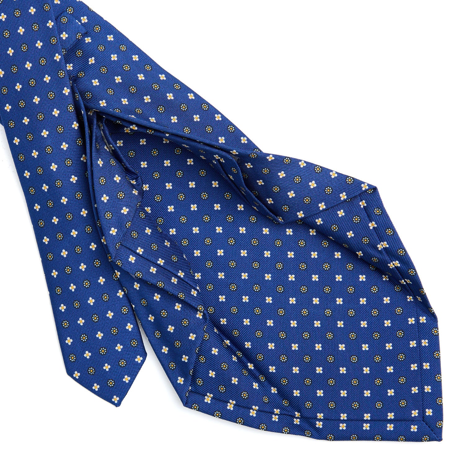 BLUE 7 FOLD SARTORIAL SILK TIE