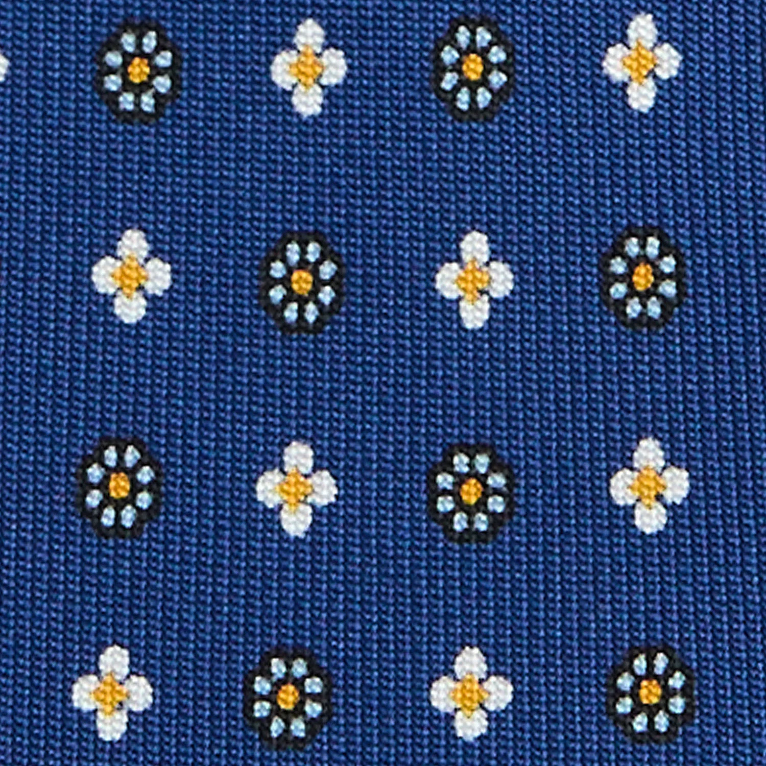 BLUE 7 FOLD SARTORIAL SILK TIE - Image 4