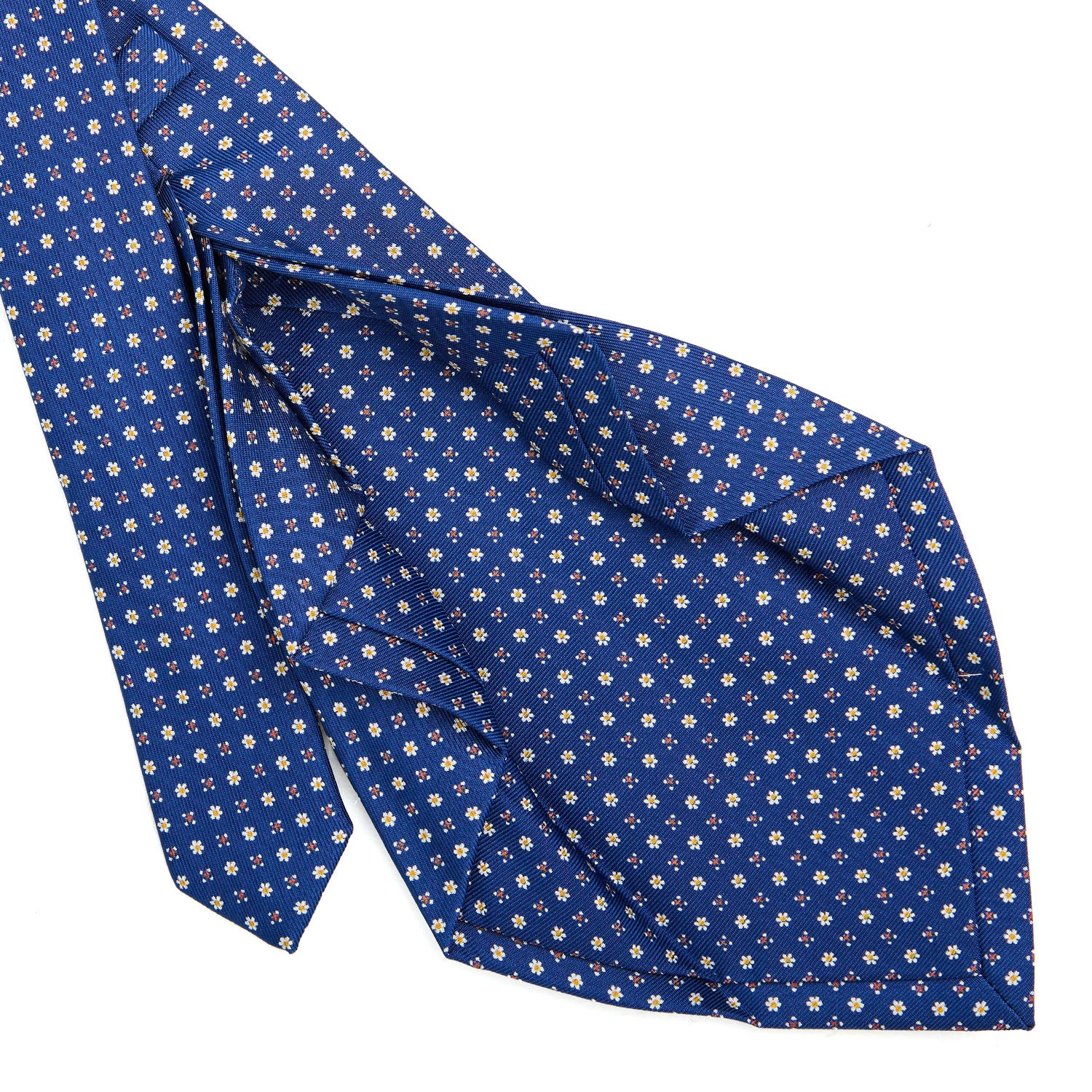 BLUE 7 FOLD SARTORIAL SILK TIE