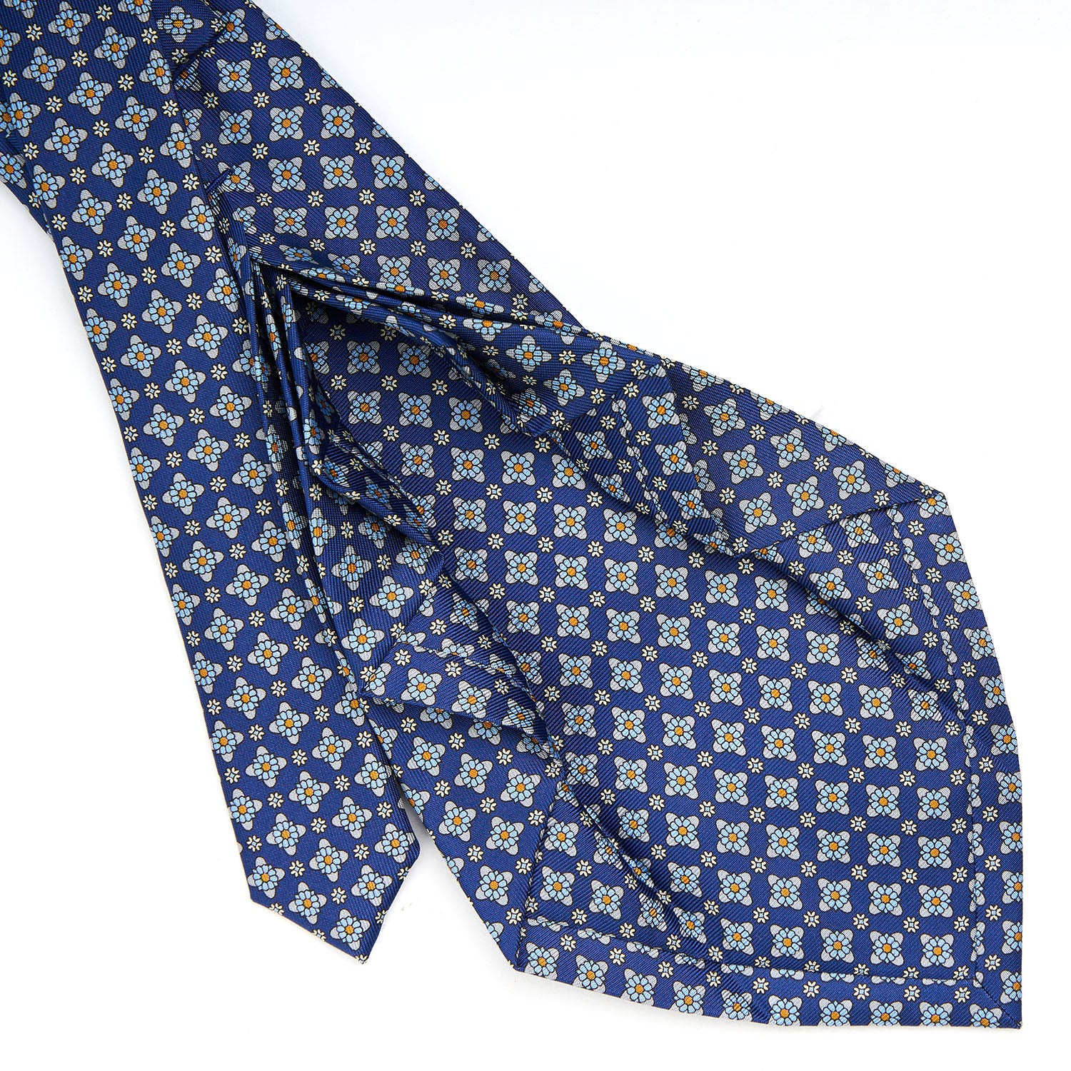 BLUE 9 FOLD SARTORIAL SILK TIE