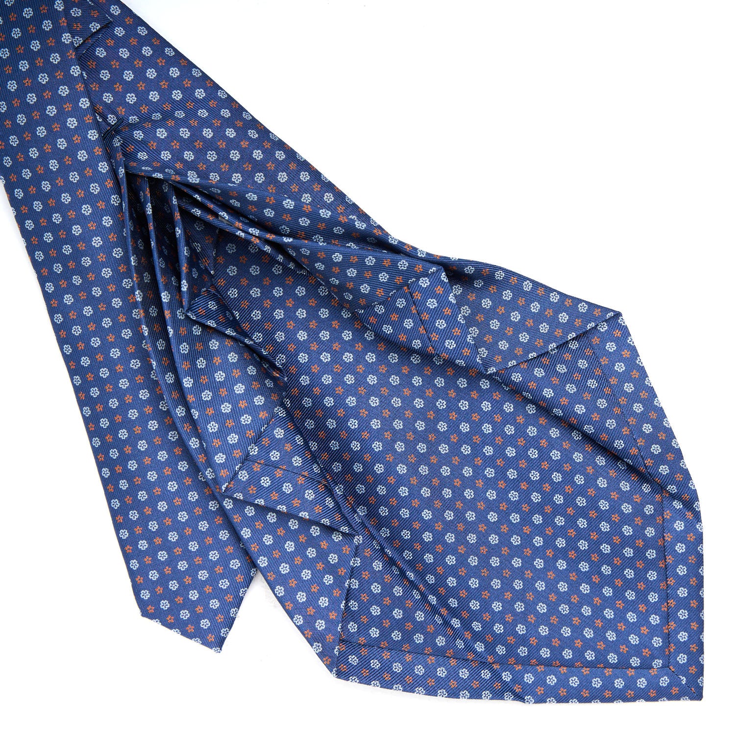 BLUE 9 FOLD SARTORIAL SILK TIE
