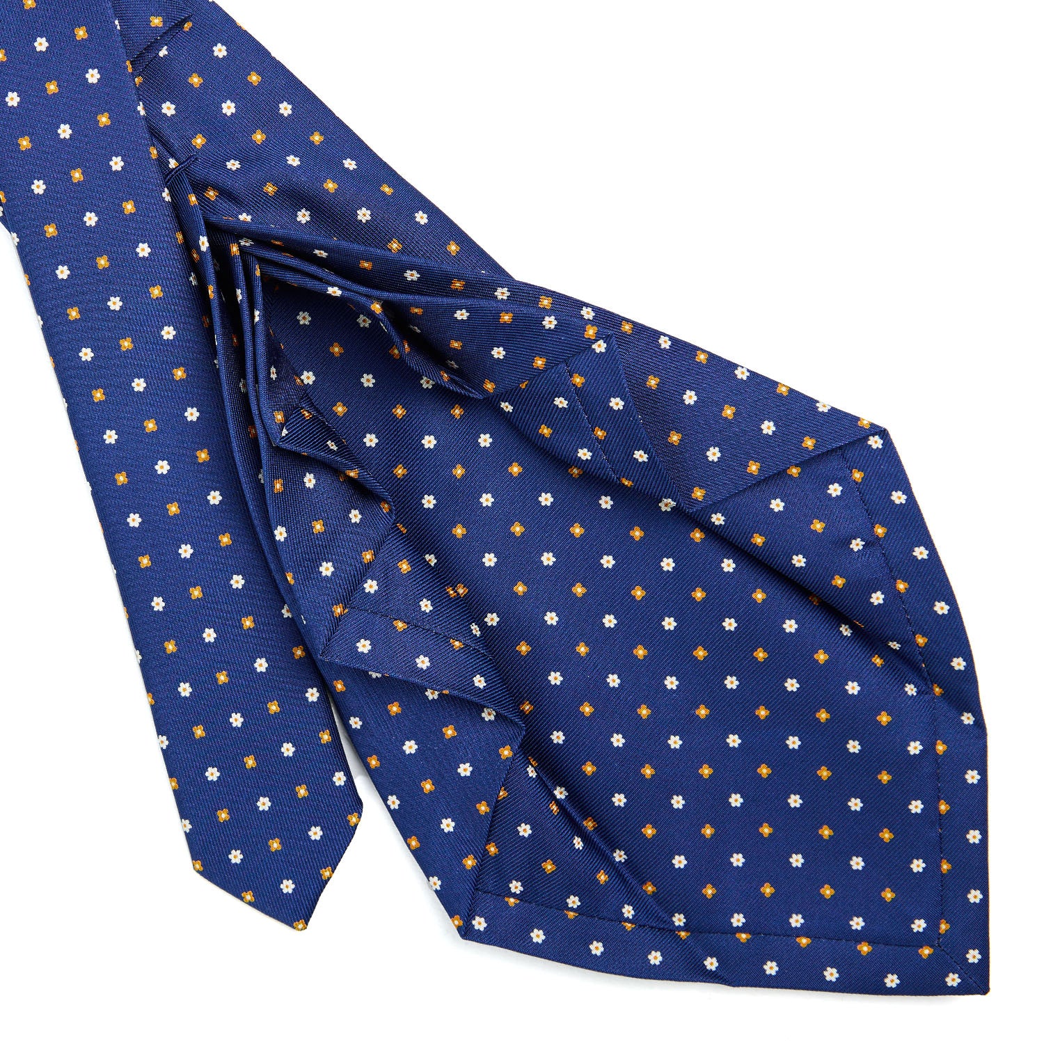 BLUE 9 FOLD SARTORIAL SILK TIE