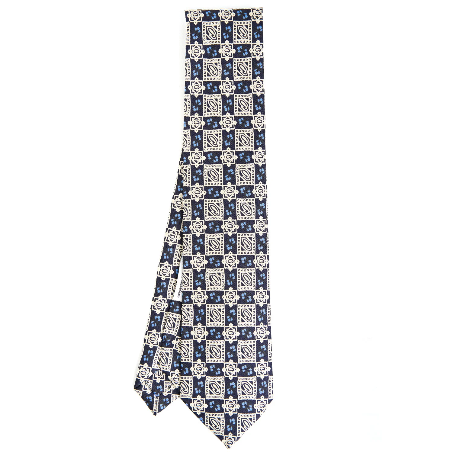 BLUE SILK TIE - Image 2