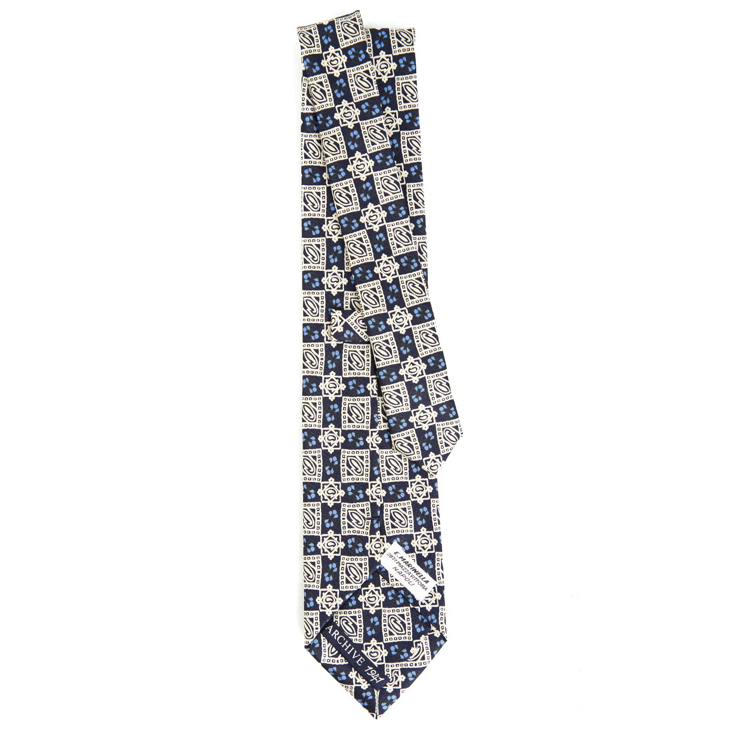 BLUE SILK TIE - Image 3