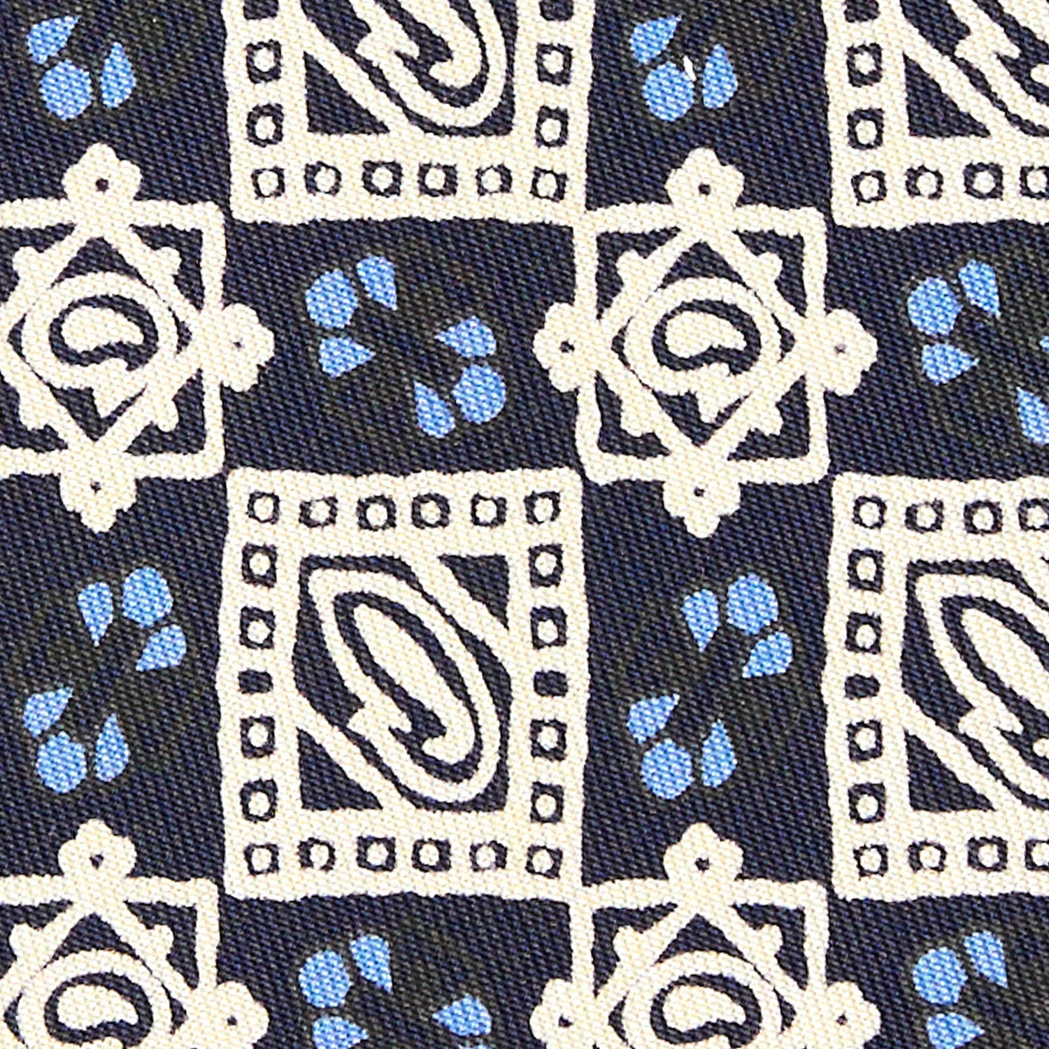 BLUE SILK TIE - Image 4