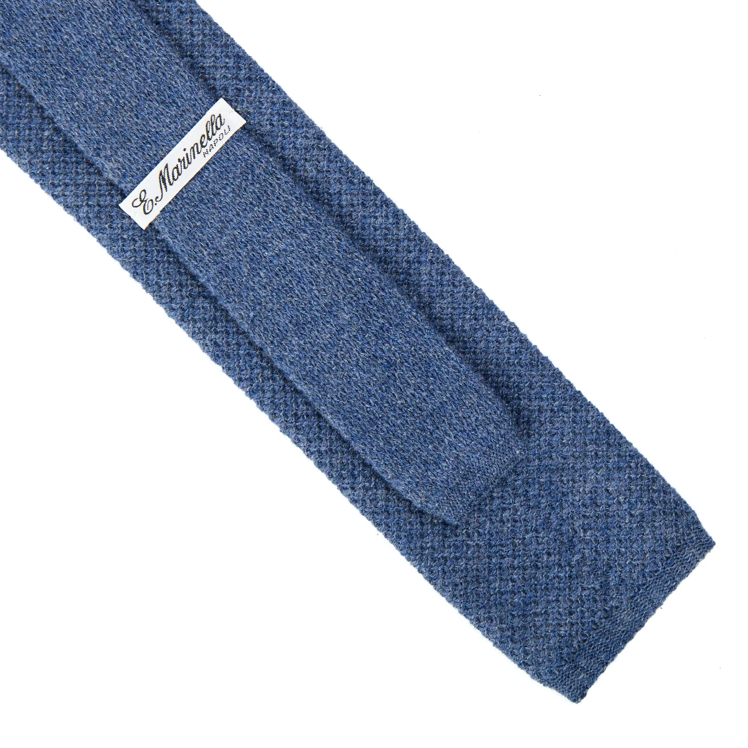 BLUE CASHMERE KNITTED TIE - Image 3