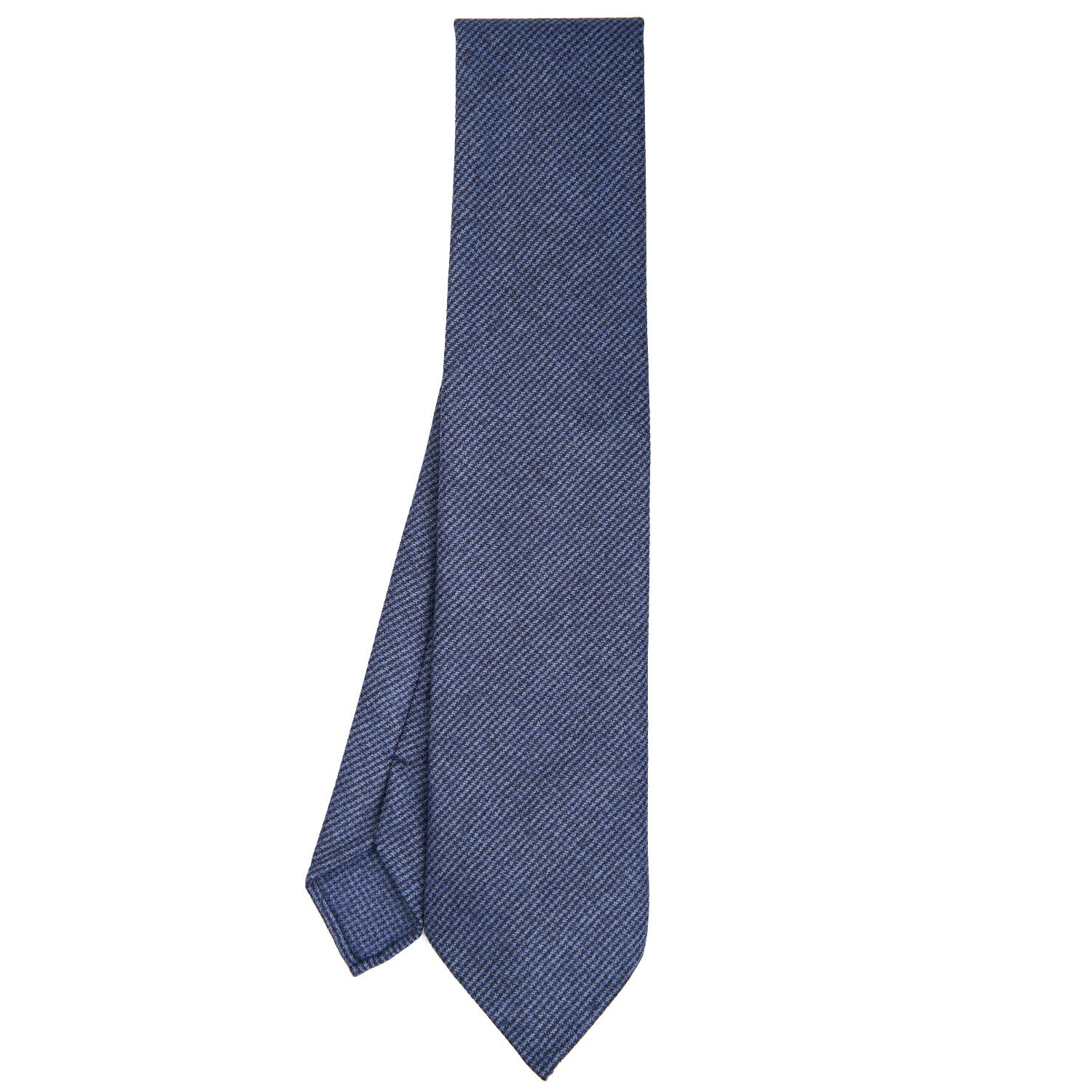 BLUE CLASSIC UNLINED WOOL TIE - Image 2