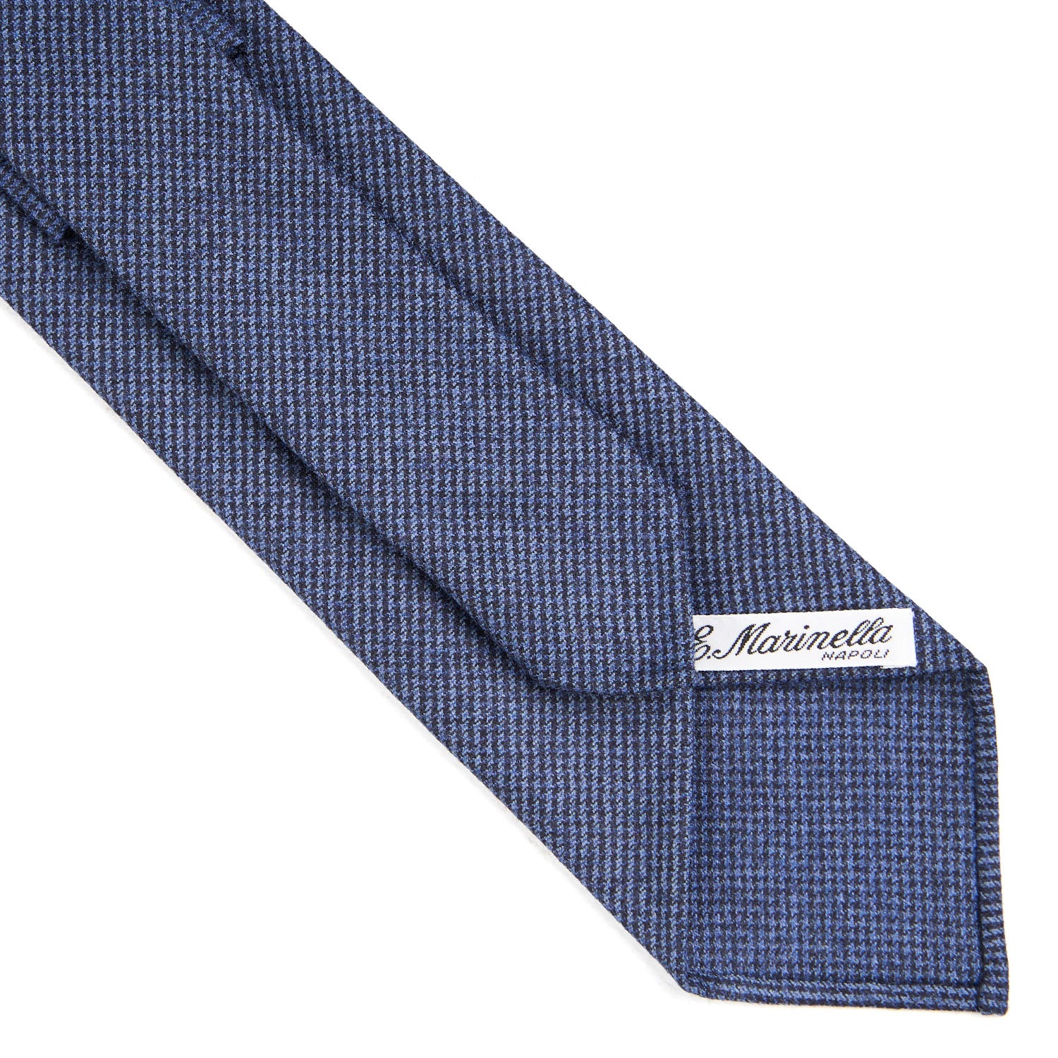 BLUE CLASSIC UNLINED WOOL TIE - Image 4
