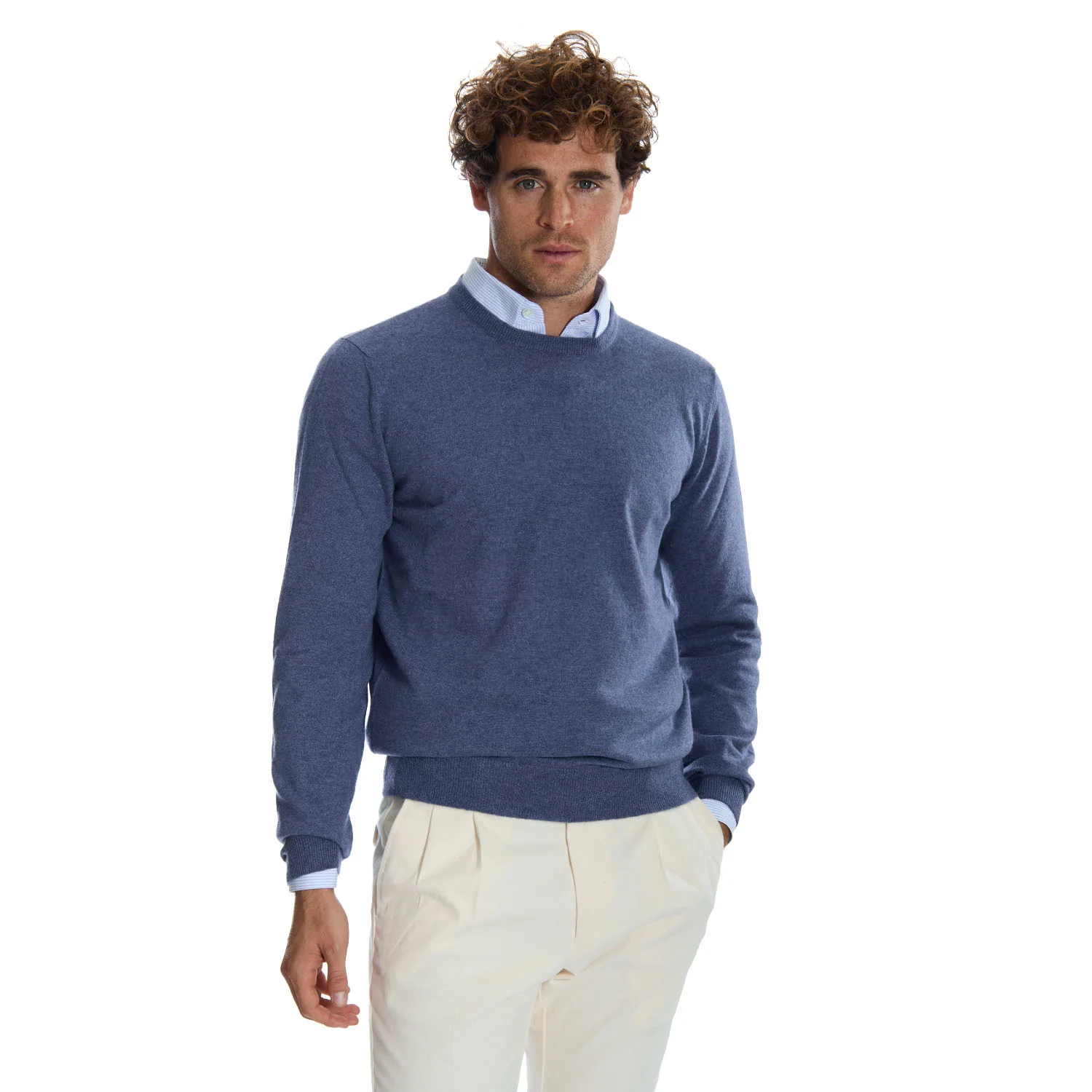 BLUE CREWNECK SWEATER - Image 8