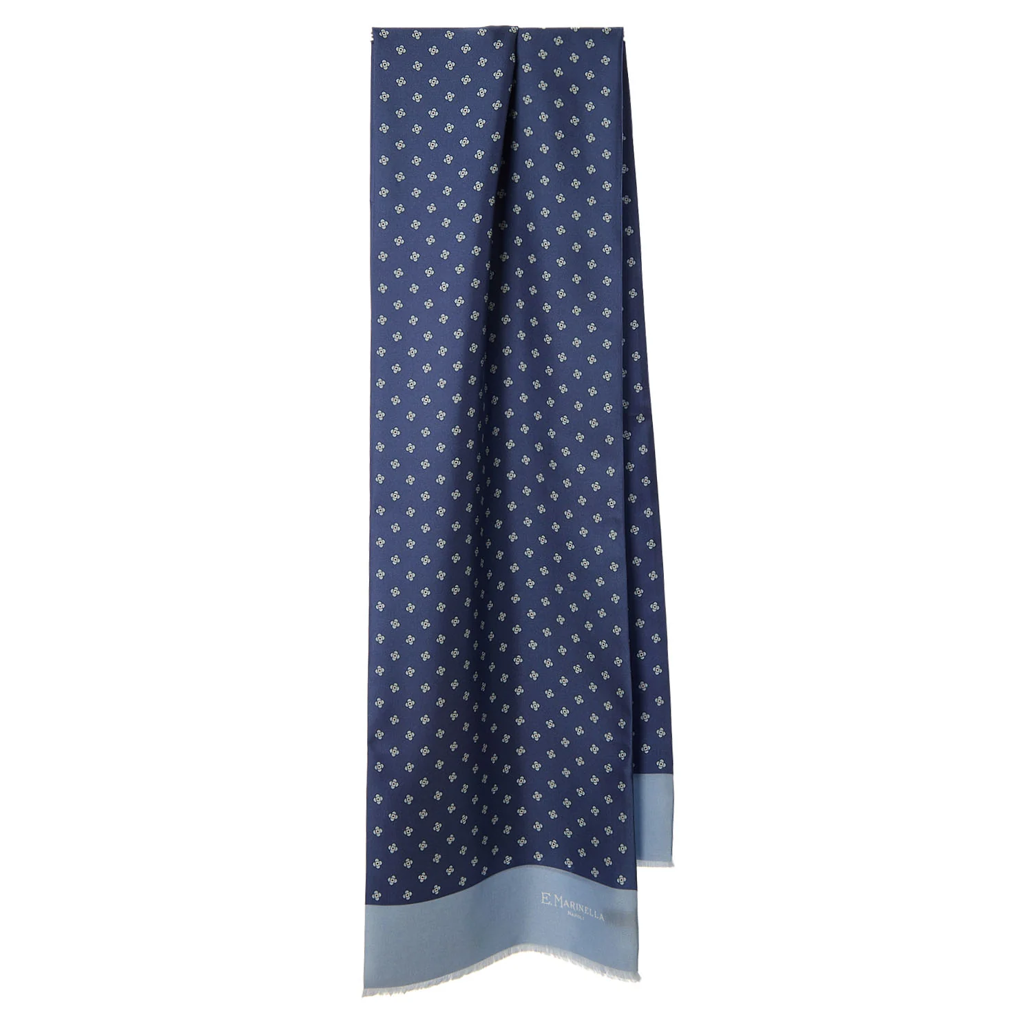 BLUE DOUBLE SILK SCARF