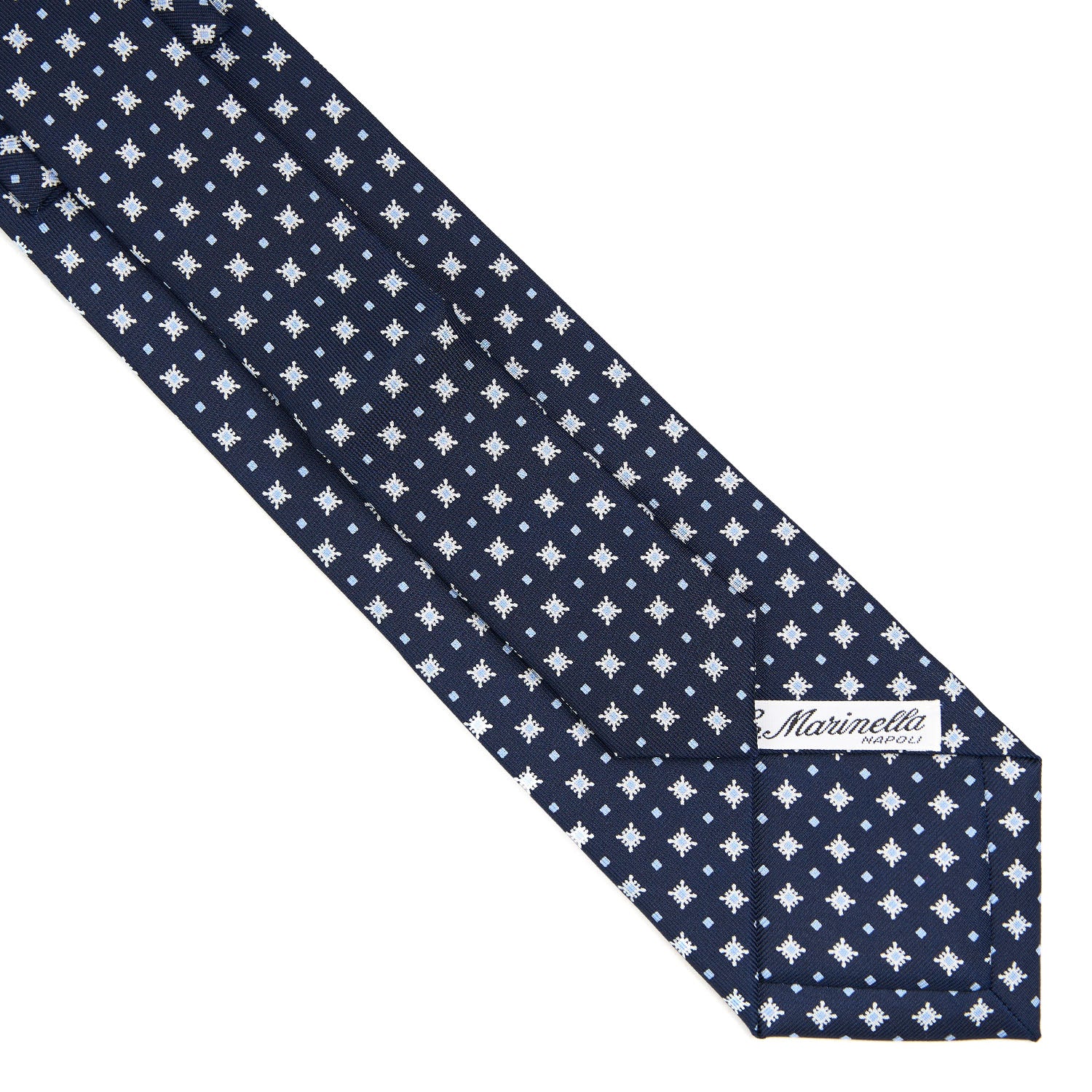 BLUE EXTRA LONG SARTORIAL SILK TIE - Image 4