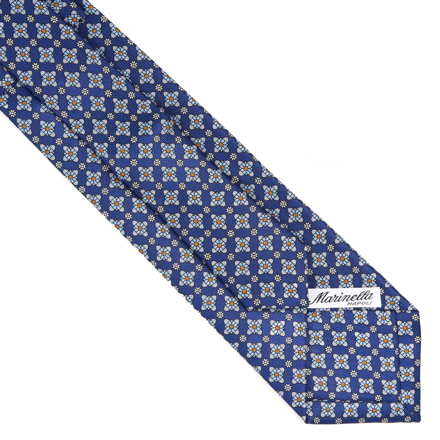 BLUE EXTRA LONG SARTORIAL SILK TIE - Image 4