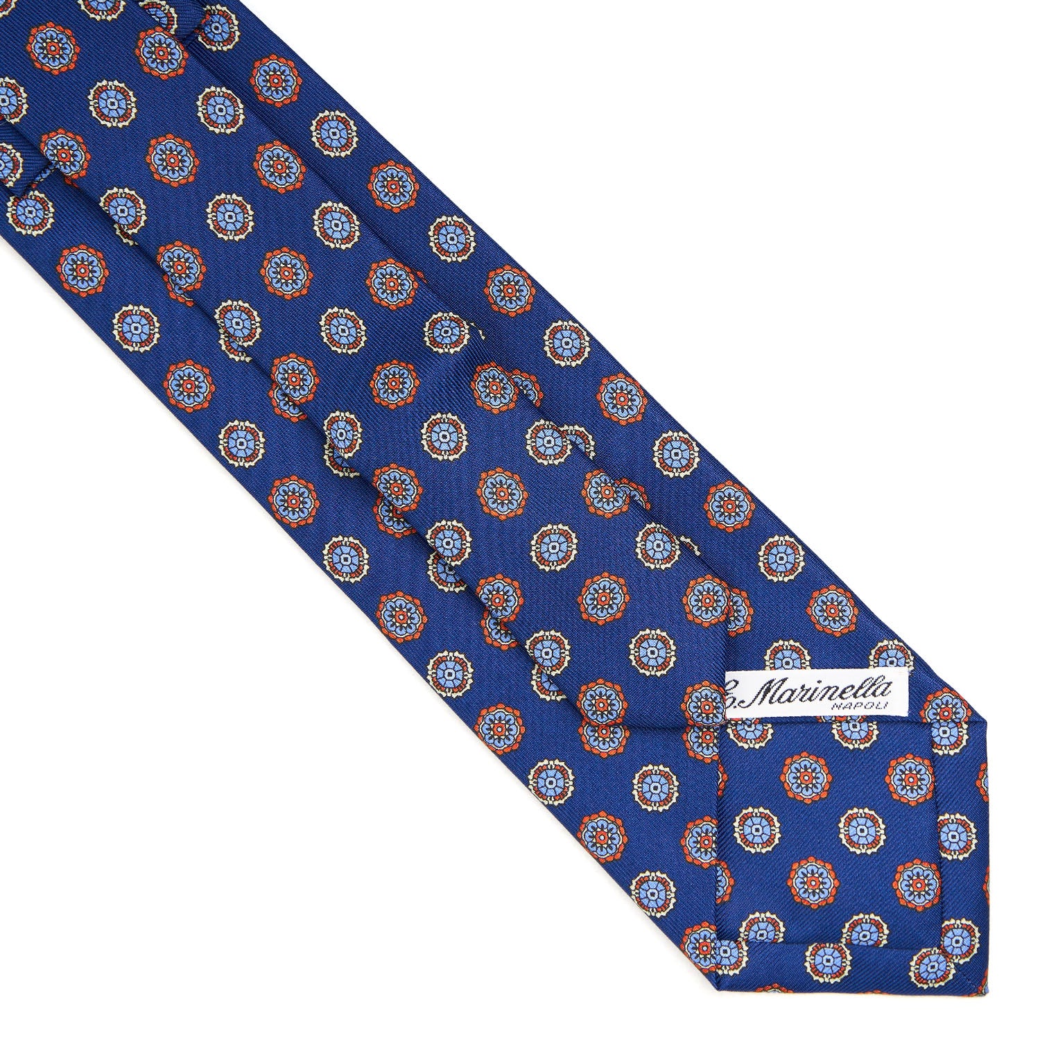 BLUE EXTRA LONG SARTORIAL SILK TIE - Image 4
