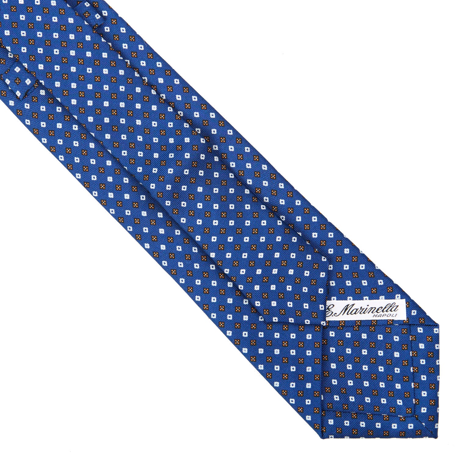 BLUE EXTRA LONG SARTORIAL SILK TIE - Image 4