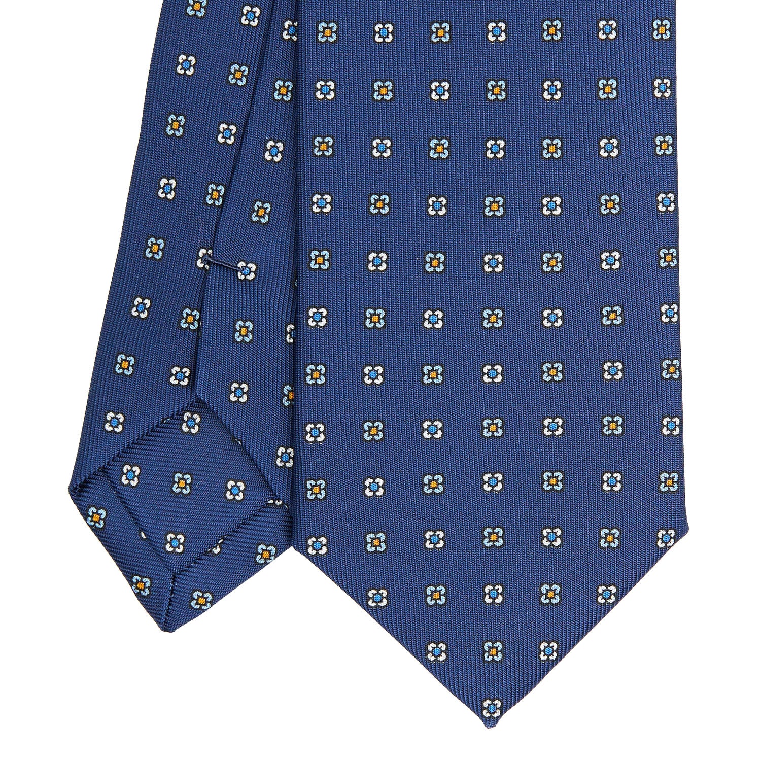 BLUE SARTORIAL 7 CM SILK TIE