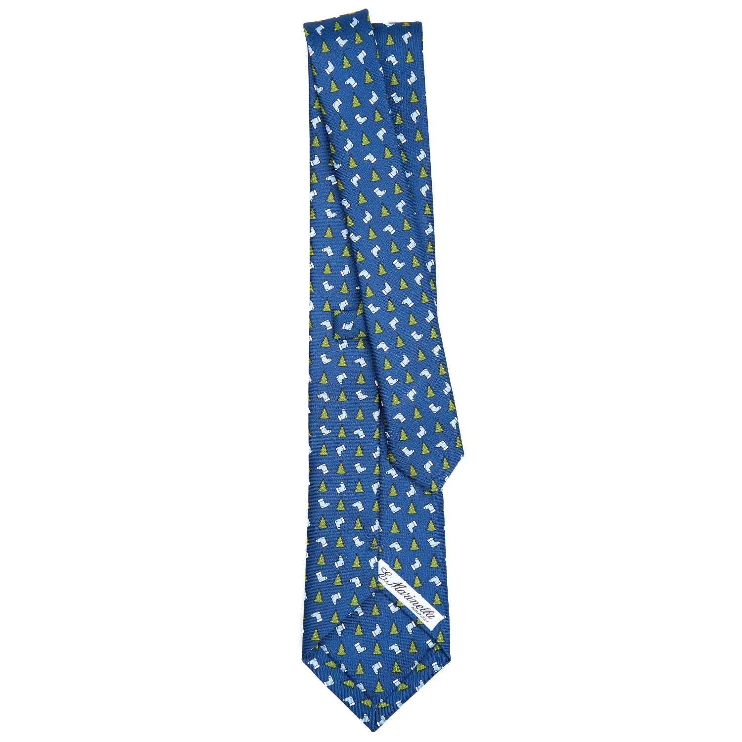 BLUE SARTORIAL HOLIDAY SILK TIE - Image 3