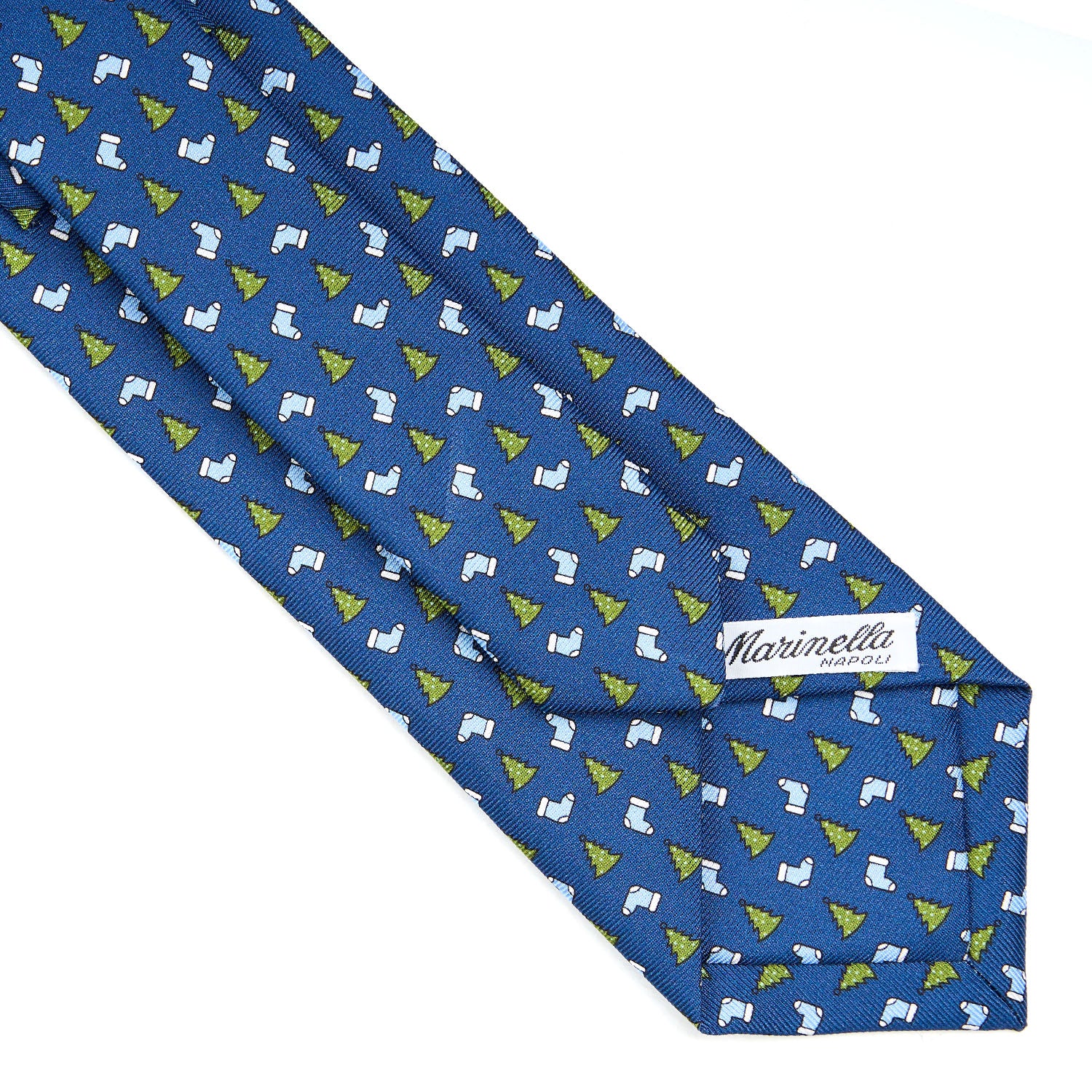 BLUE SARTORIAL HOLIDAY SILK TIE - Image 4
