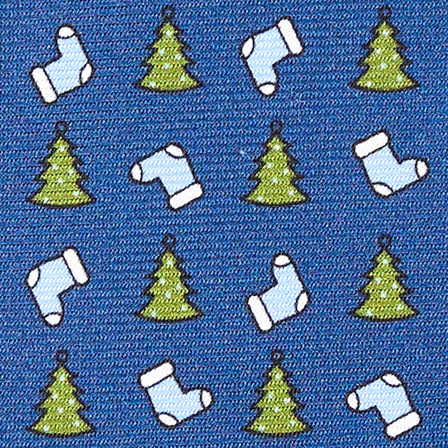 BLUE SARTORIAL HOLIDAY SILK TIE - Image 5