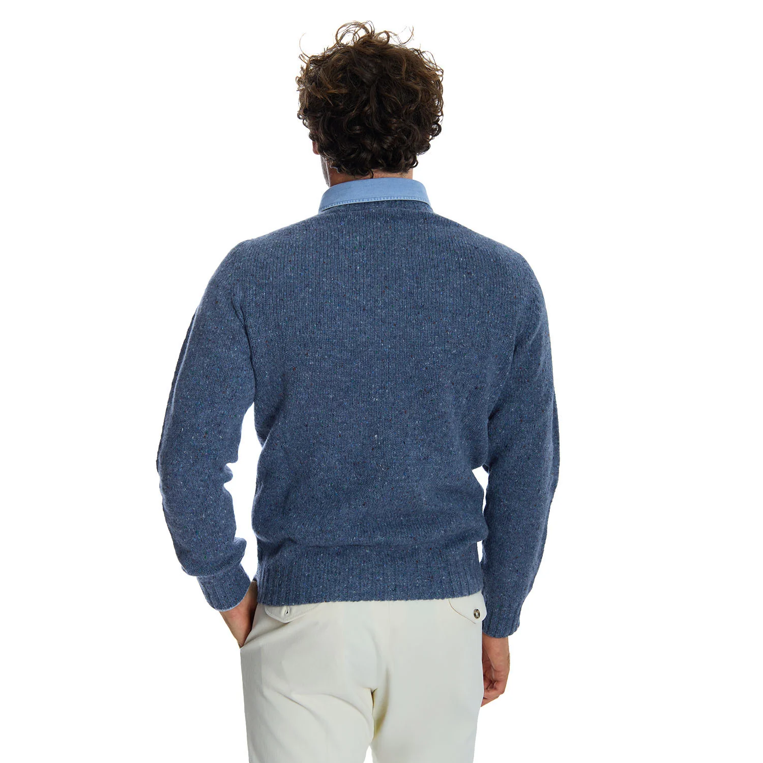 BLUE SHETLAND SWEATER - Image 2