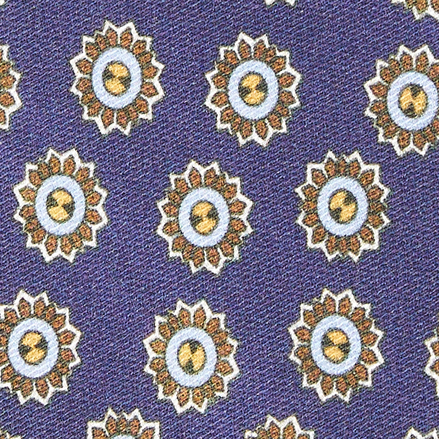 BLUE SILK AND ORANGE FIBER TIE - Image 5