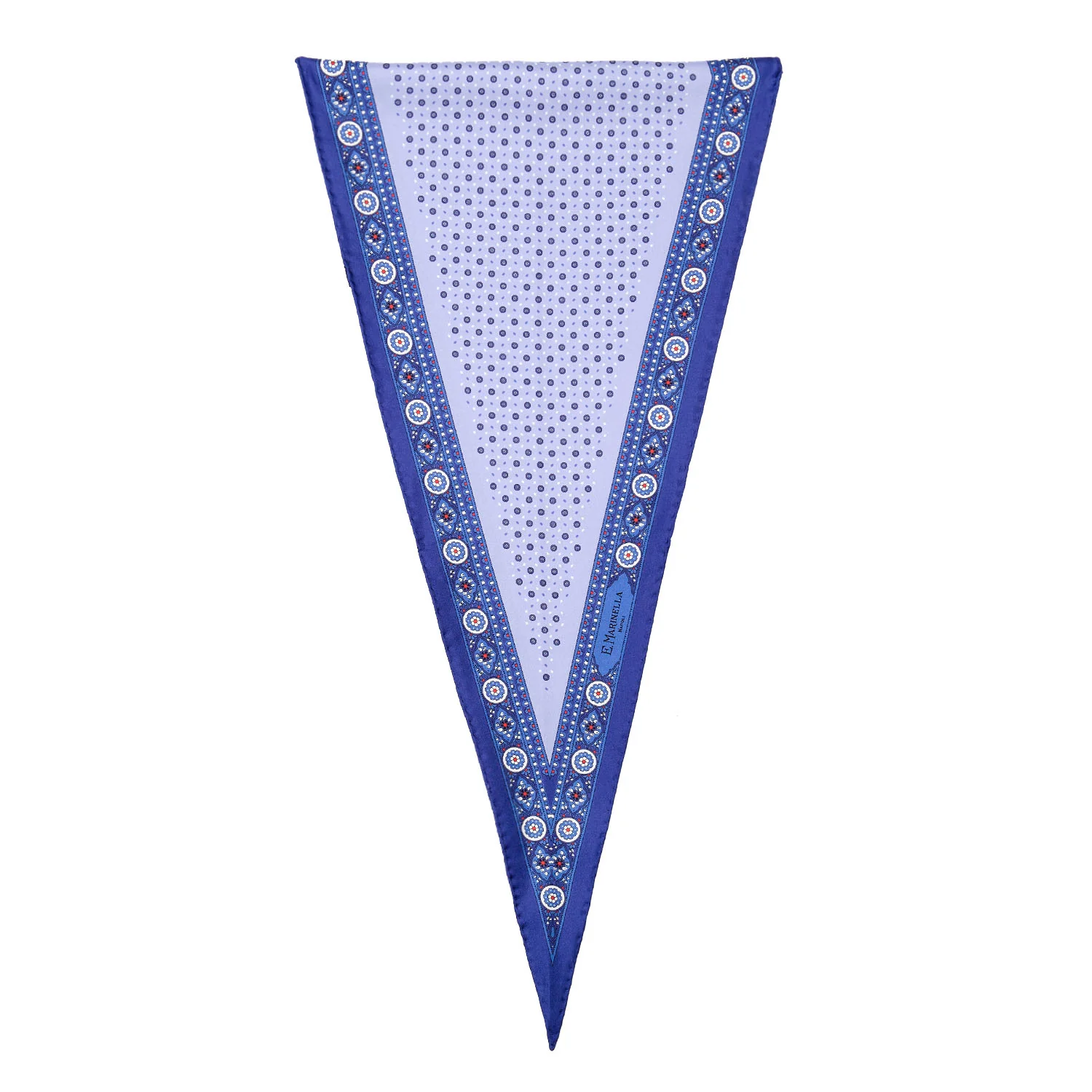 BLUE SILK DIAMOND SHAPE SCARF - Image 3