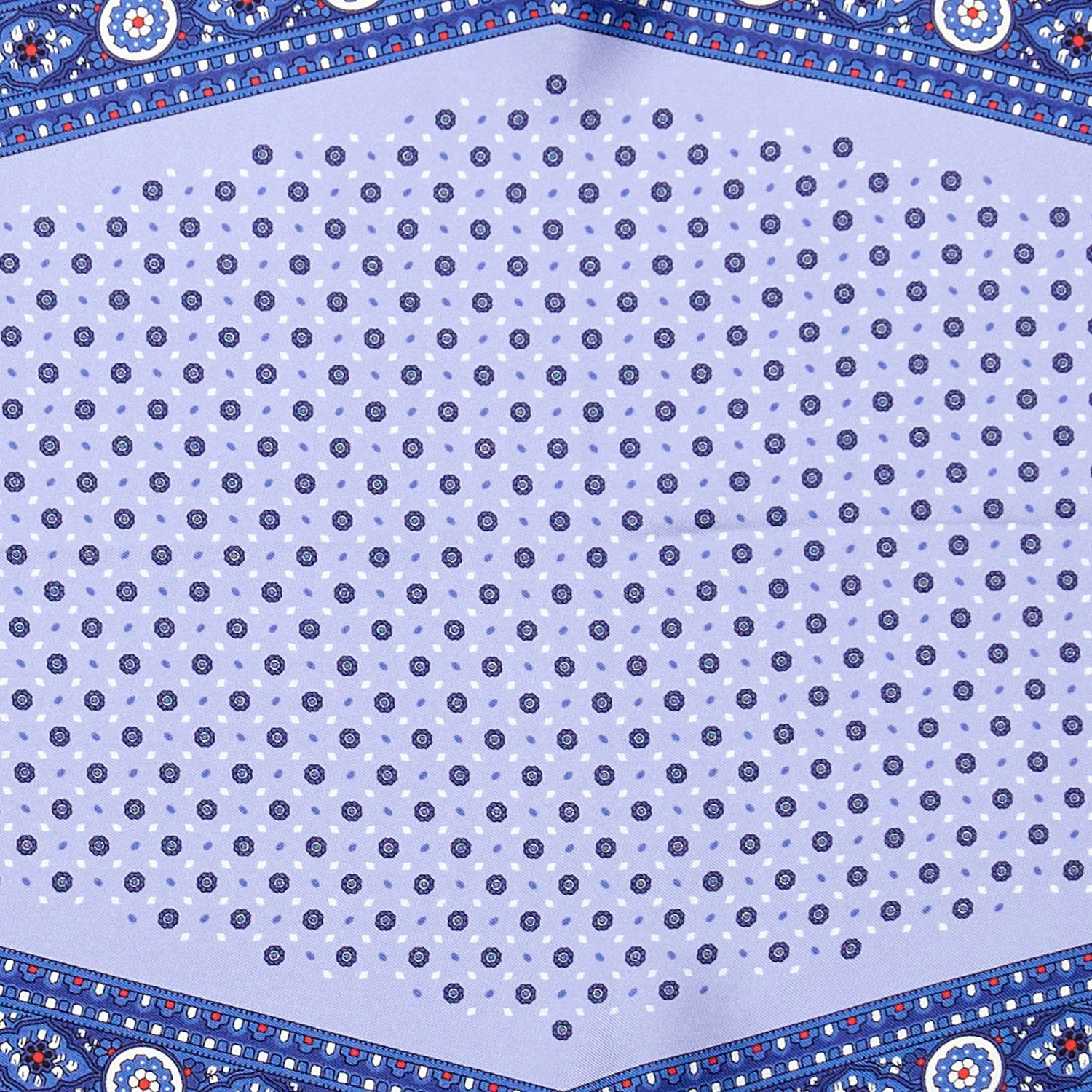 BLUE SILK DIAMOND SHAPE SCARF - Image 4