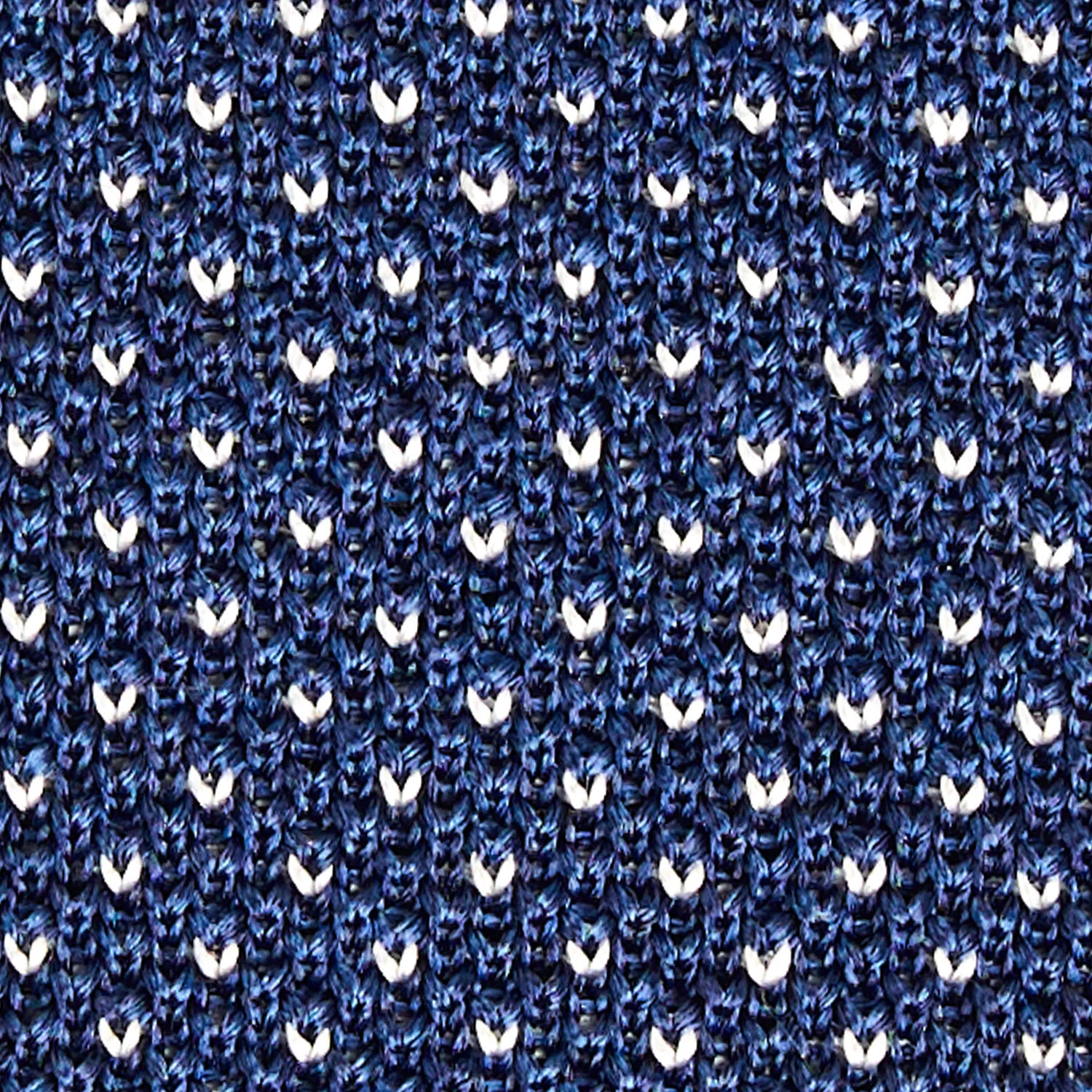 BLUE SILK KNITTED TIE - Image 4