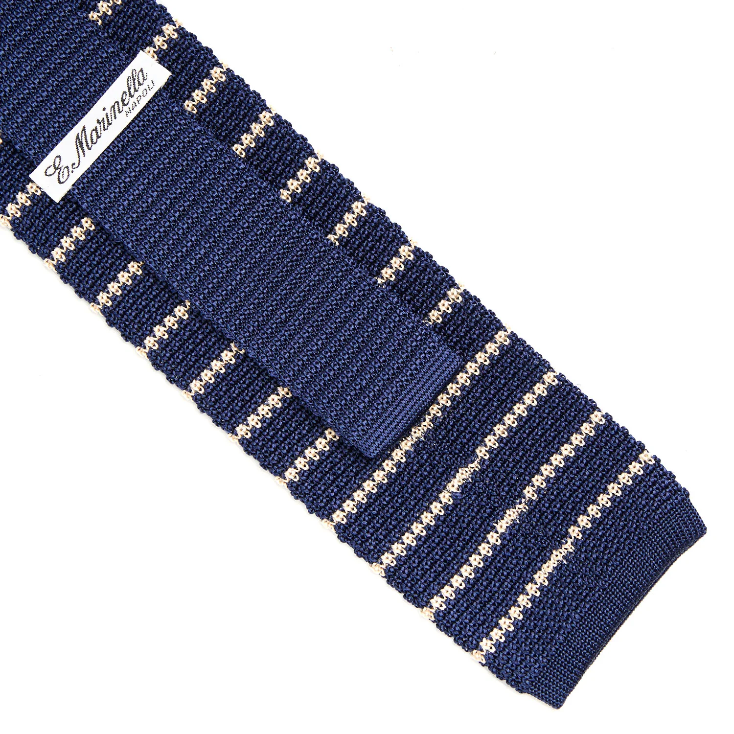 BLUE SILK KNITTED TIE - Image 3