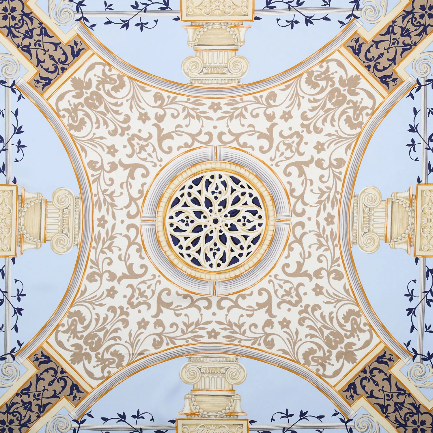 BLUE SILK SCARF 90 - Image 3