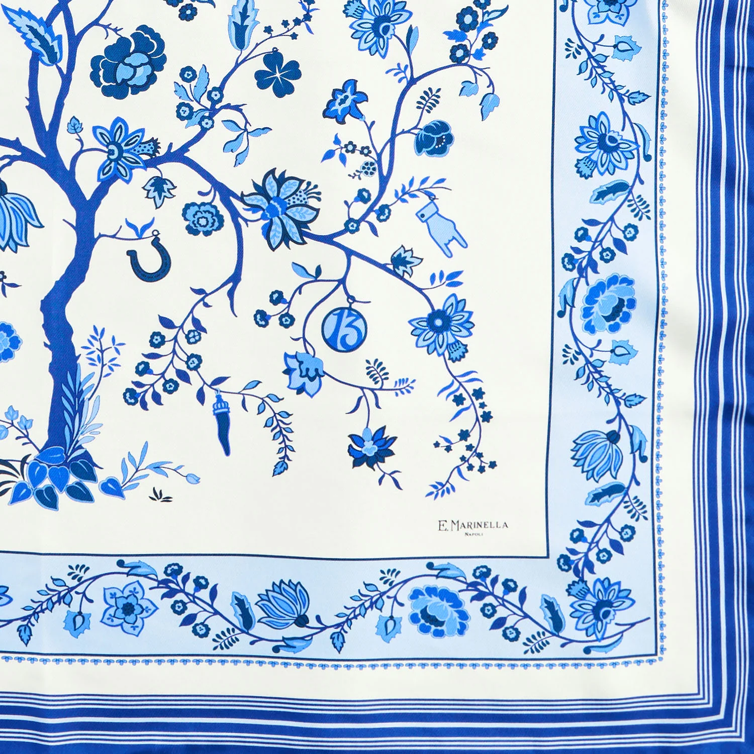 BLUE SILK SCARF 90 - Image 3