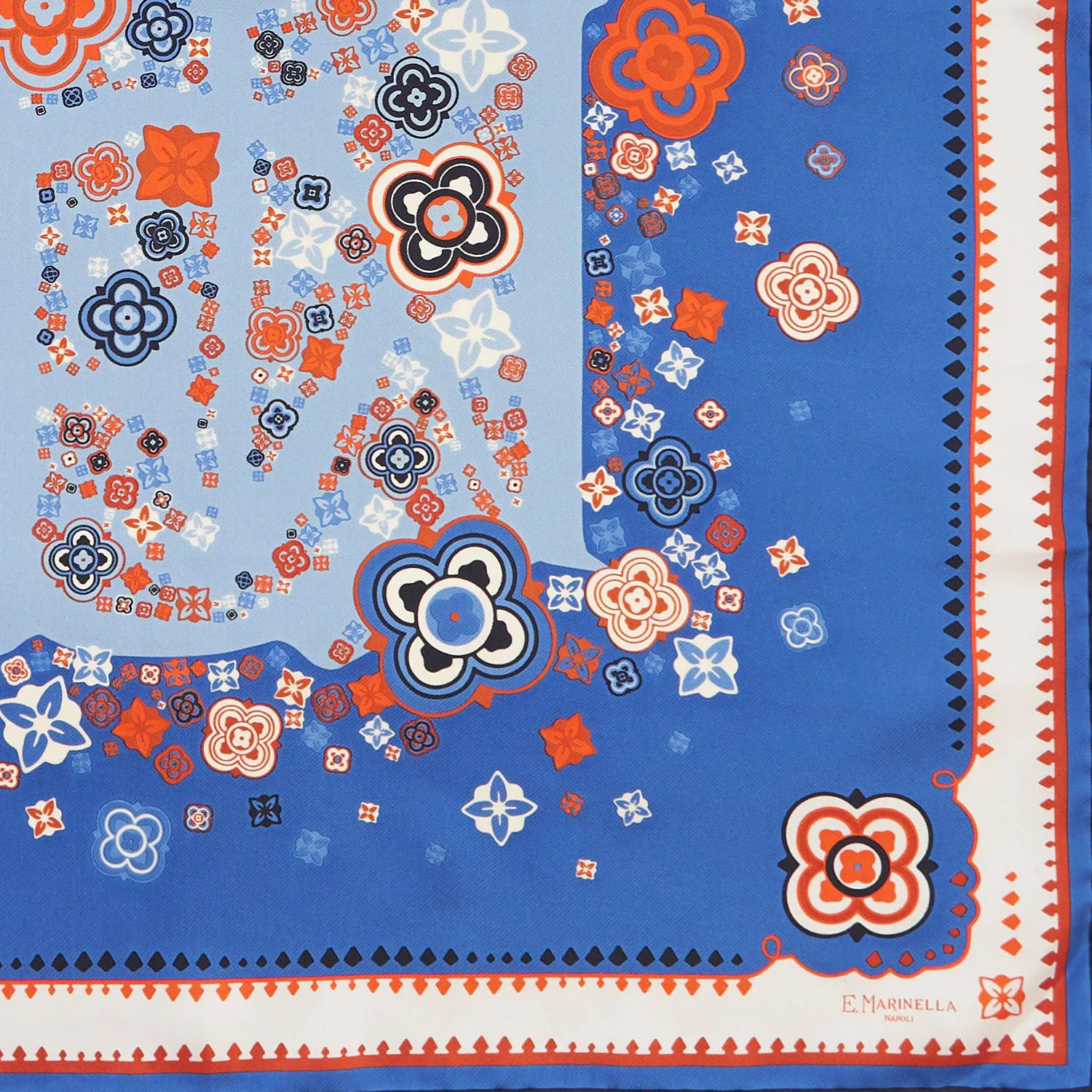 BLUE SILK SCARF 90 - Image 3