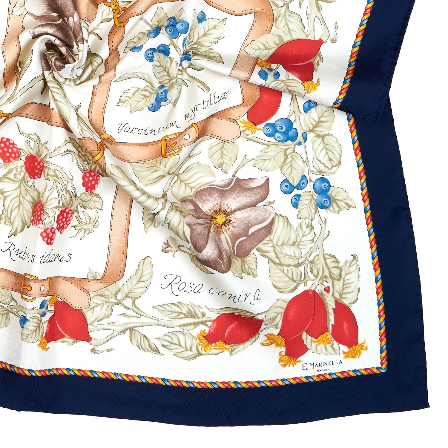 BLUE SILK SCARF 90 - Image 4