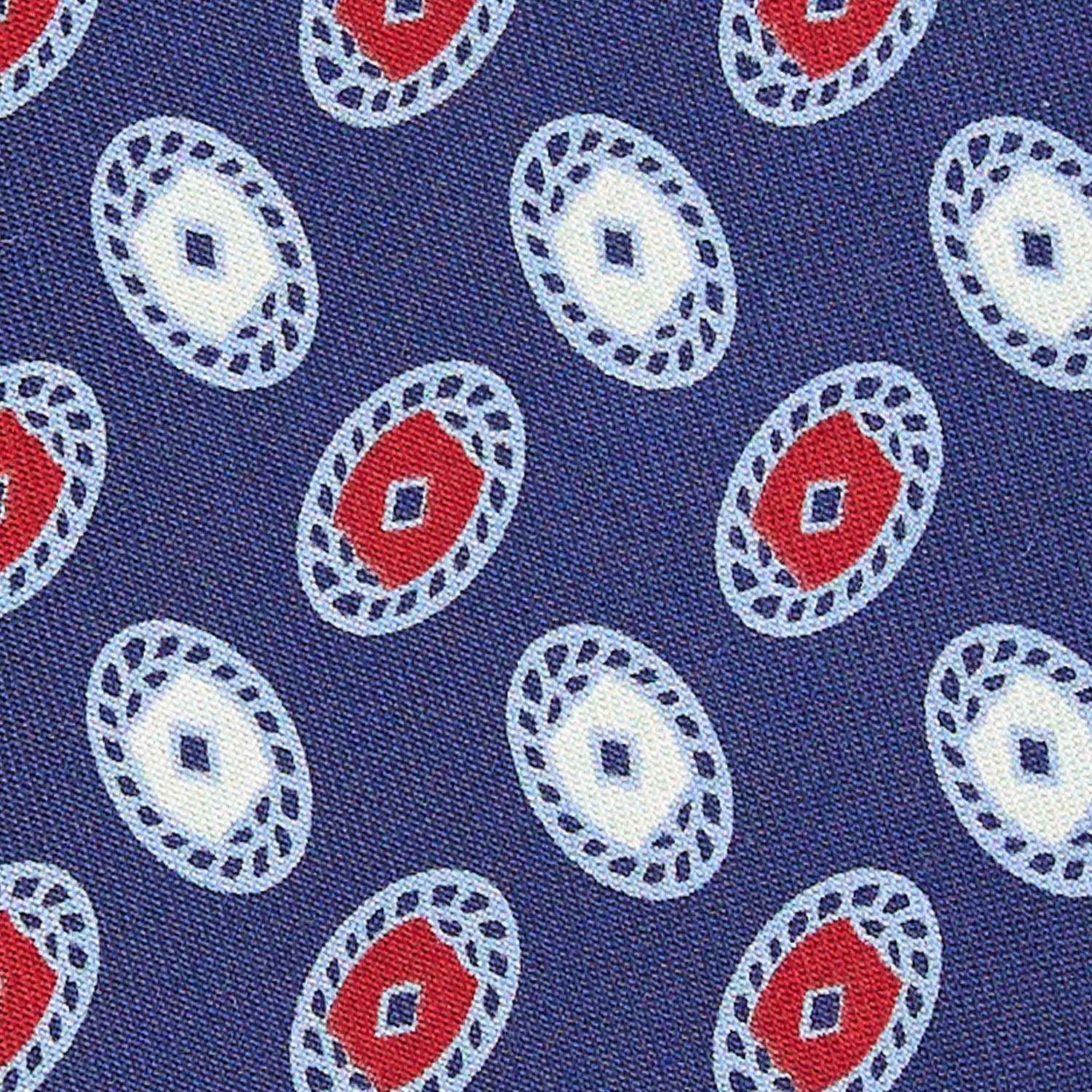 BLUE SILK TIE - Image 4